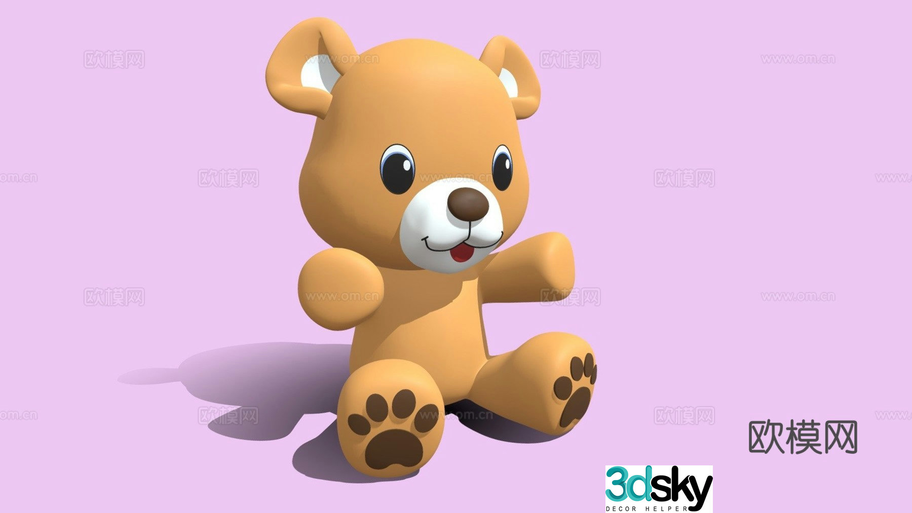 teddy bear 3d model