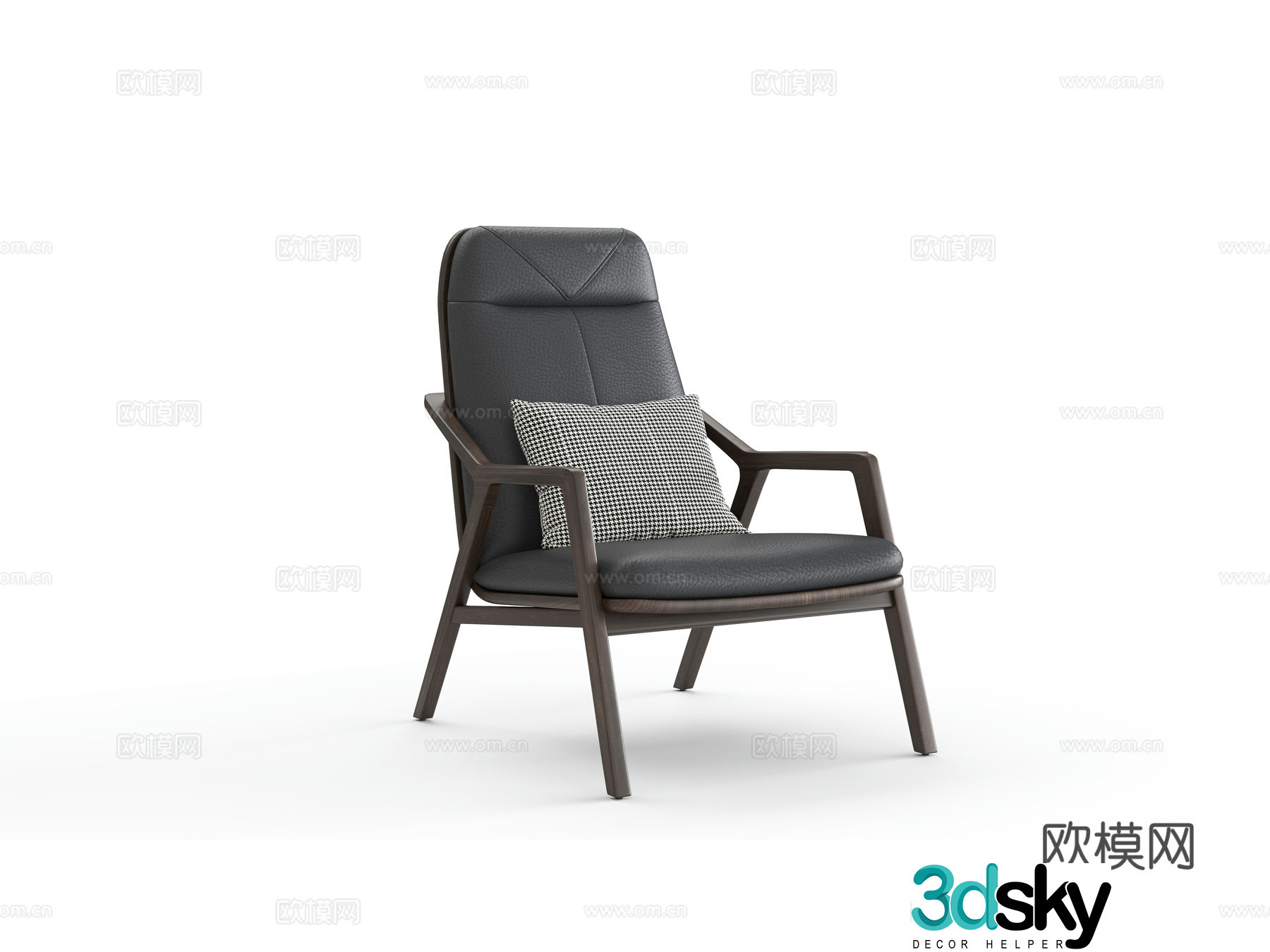 Single chair leisure chair 3d model