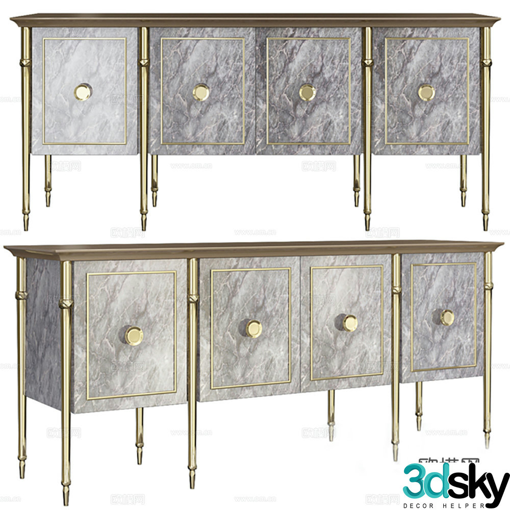Cabinet low cabinet side cabinet entrance cabinet 3D model