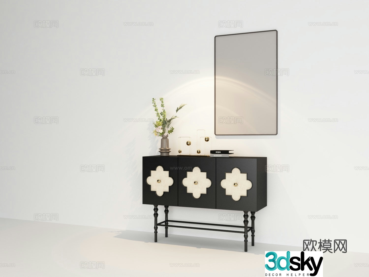 French chest of drawers 3d model