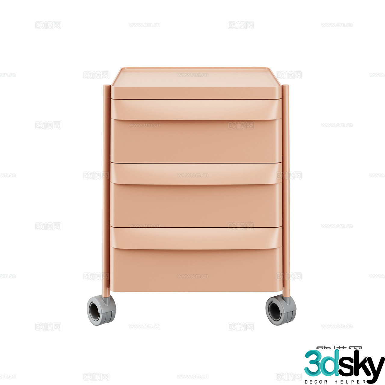 Pedrali Modern Stationery Cabinet Office Cabinet Office Chest of Drawer Storage Cabinet 3D Model