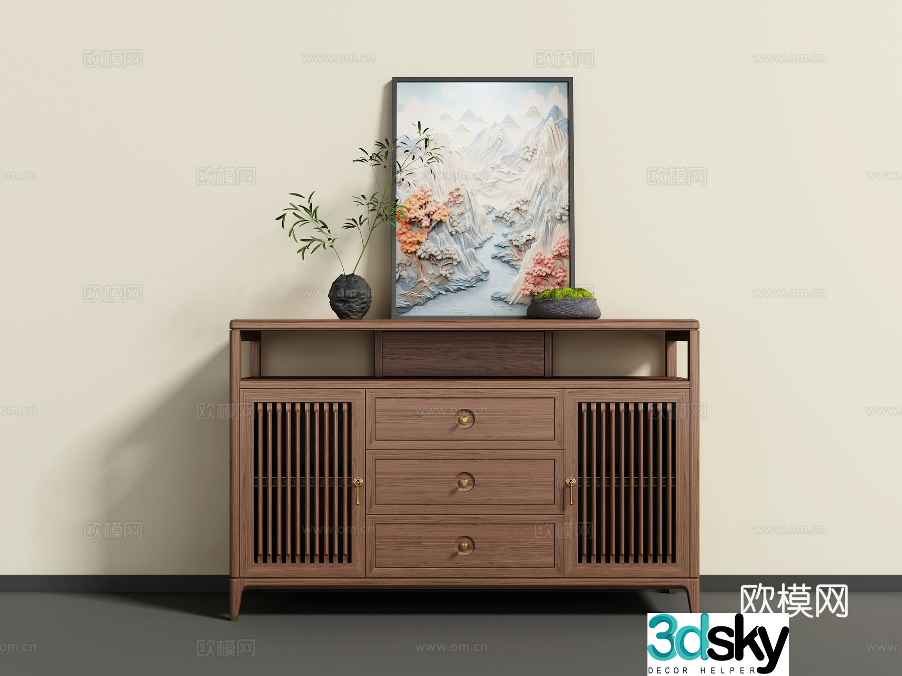 New Chinese sideboard 3D model