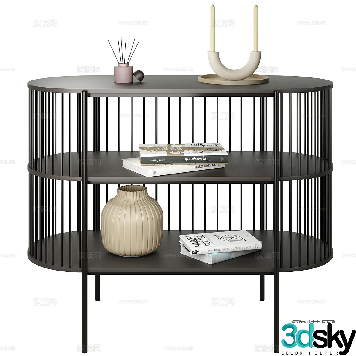 Modern Italian minimalist sideboard 3D model