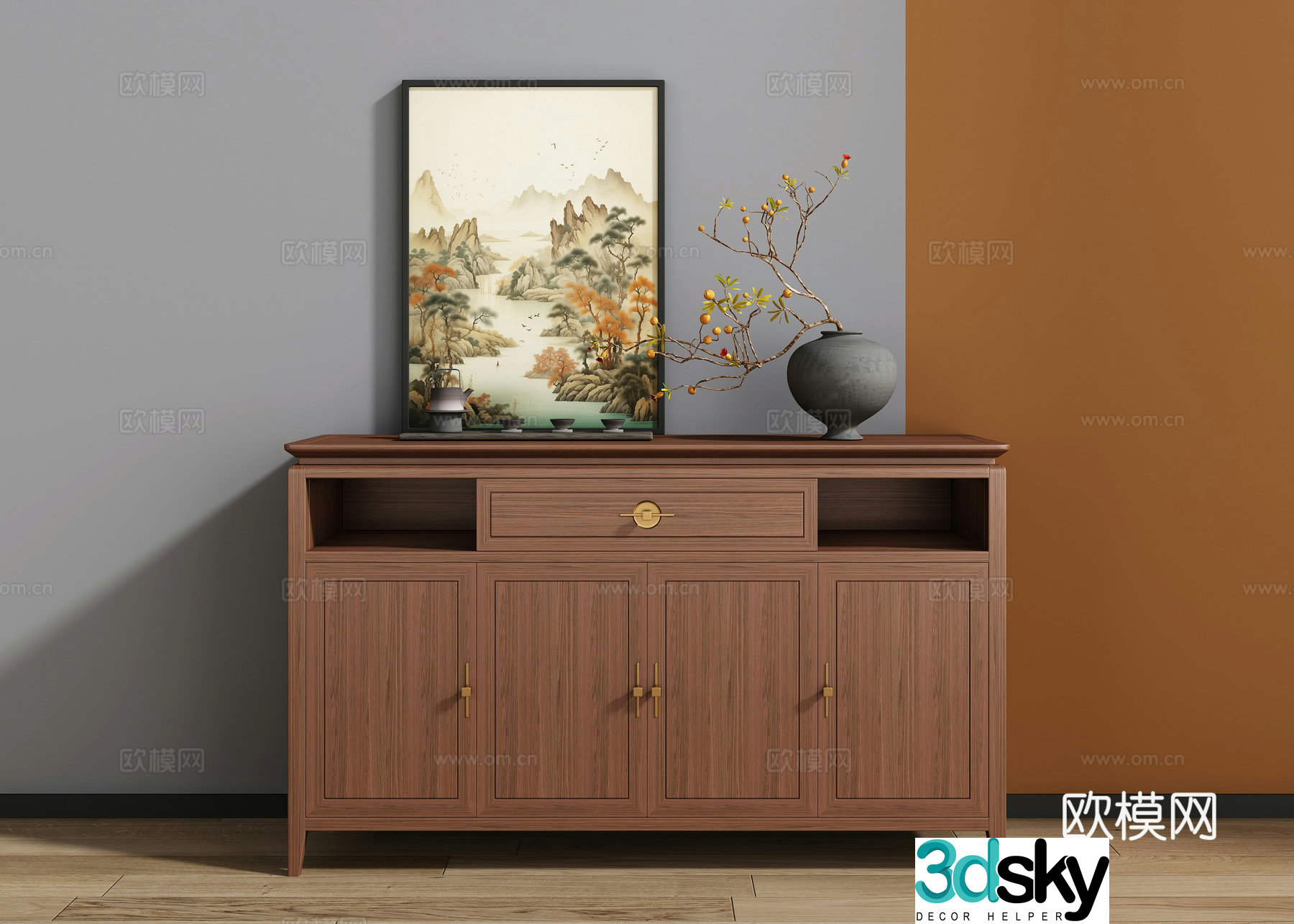 New Chinese sideboard 3D model