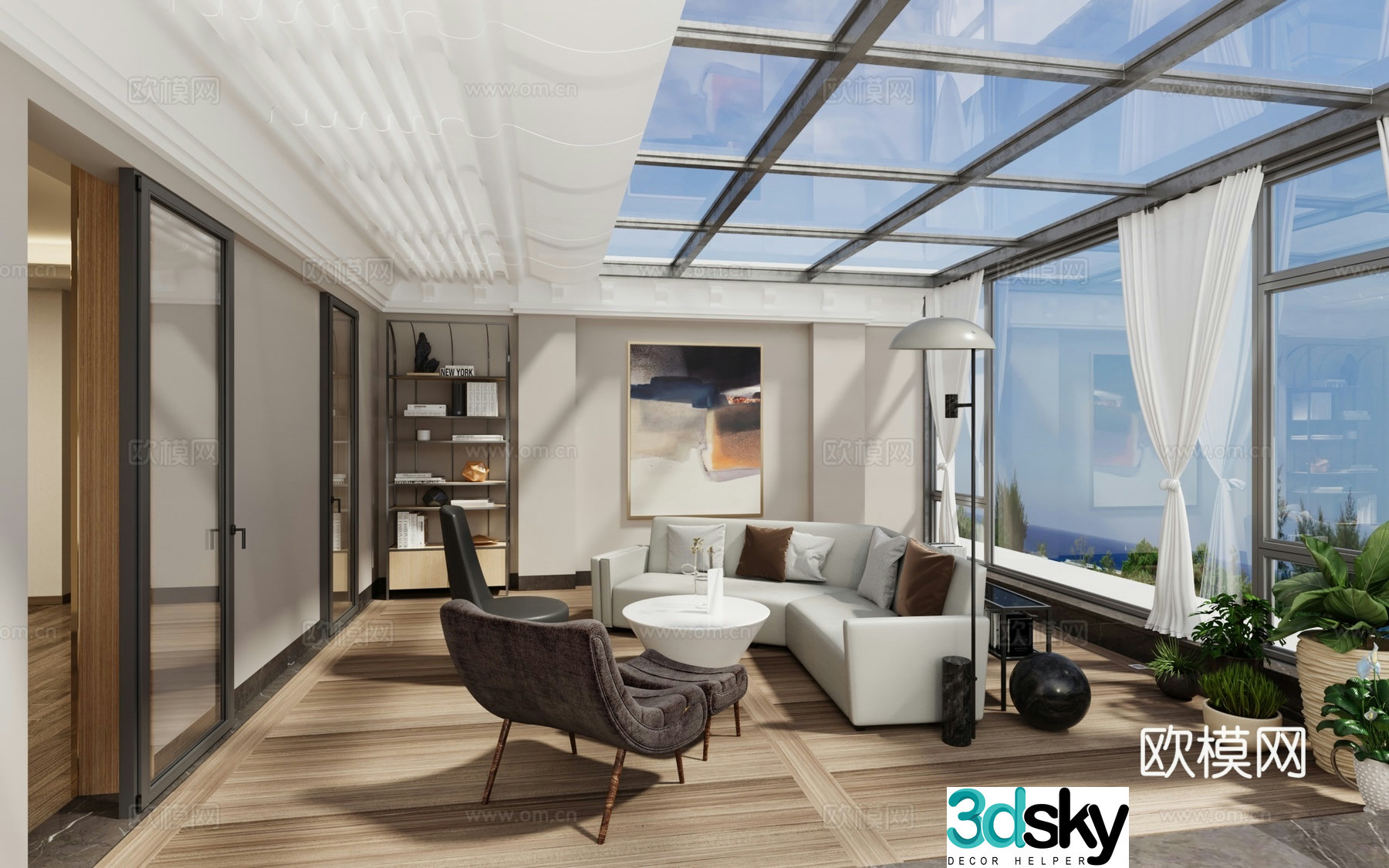 Terrace Sunroom Build a 3D model