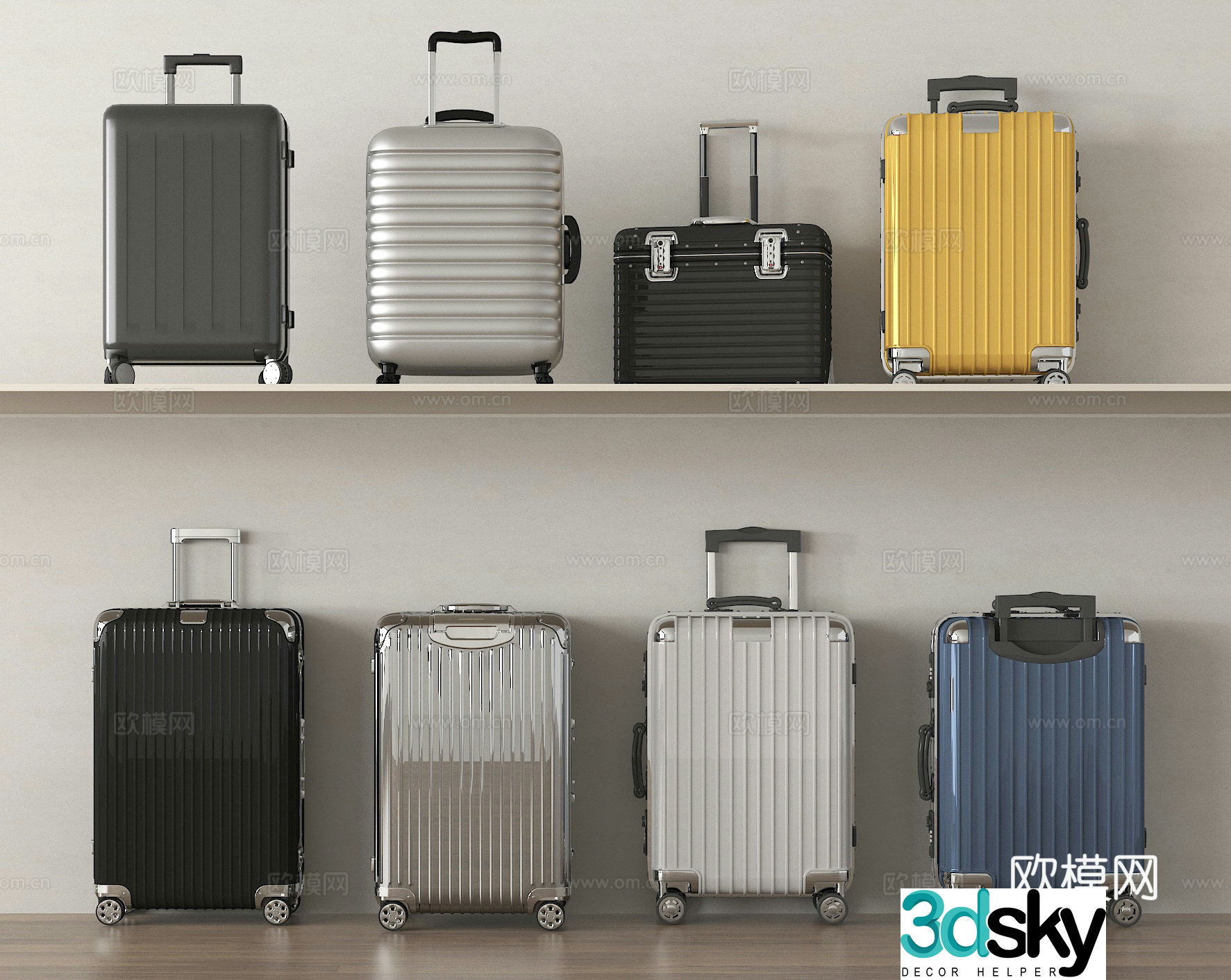 suitcase suitcase 3d model