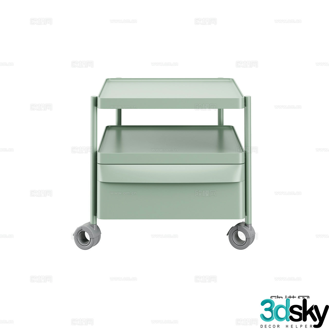 Pedrali Modern Stationery Cabinet Office Cabinet Office Chest of Drawer Storage Cabinet 3D Model