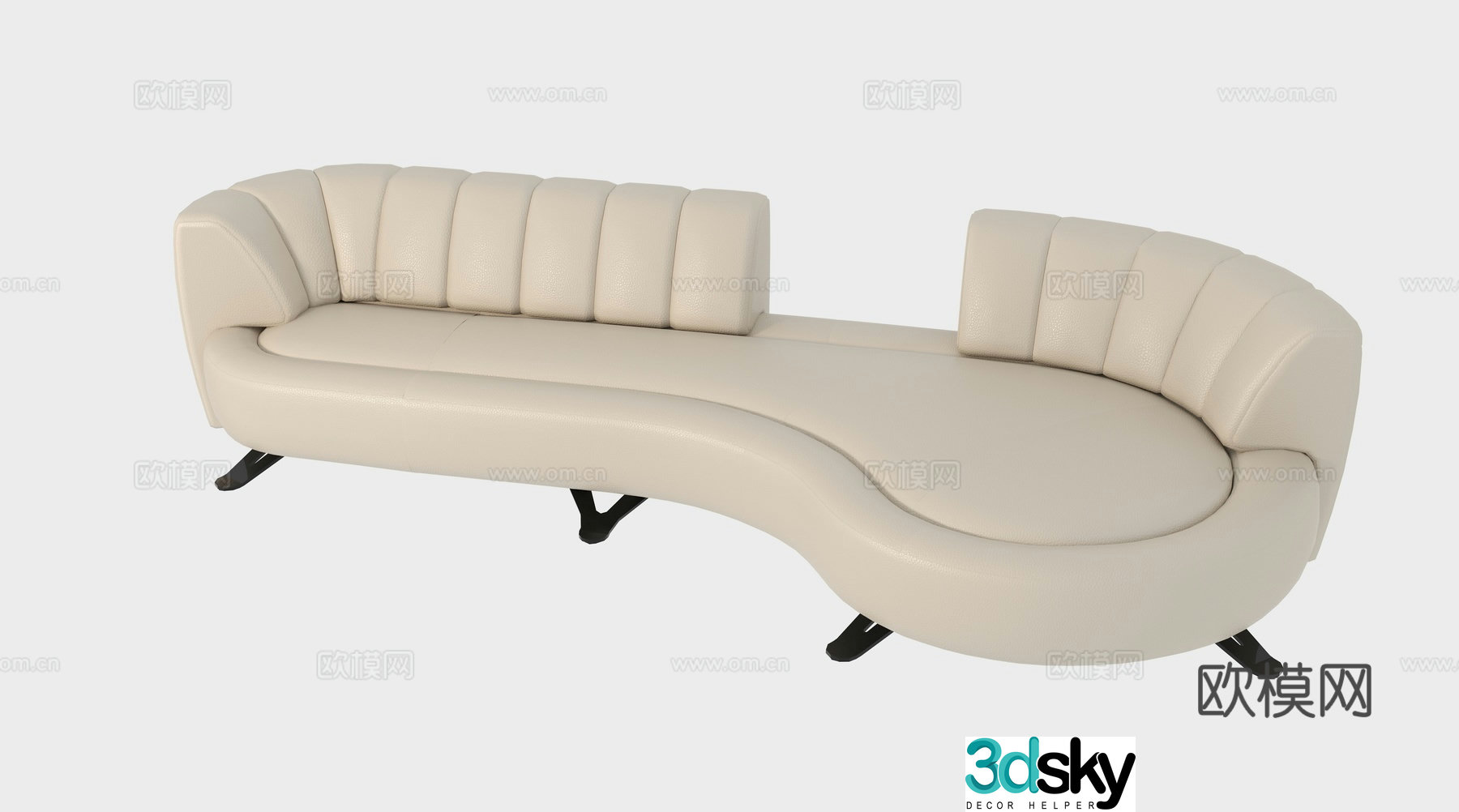 Sofa Profile Sofa Curved Sofa Rail Sofa Modern Sofa Profile 3D Model