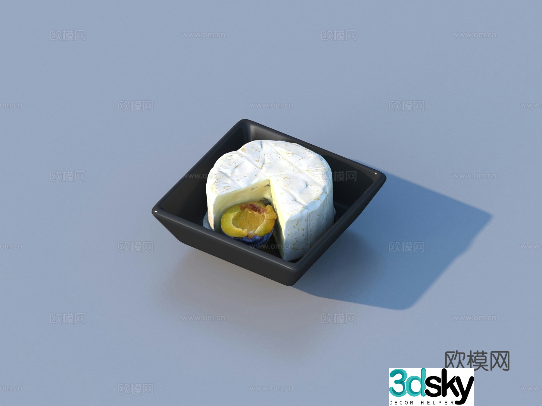 Dessert pastry bread cake food food 3d model