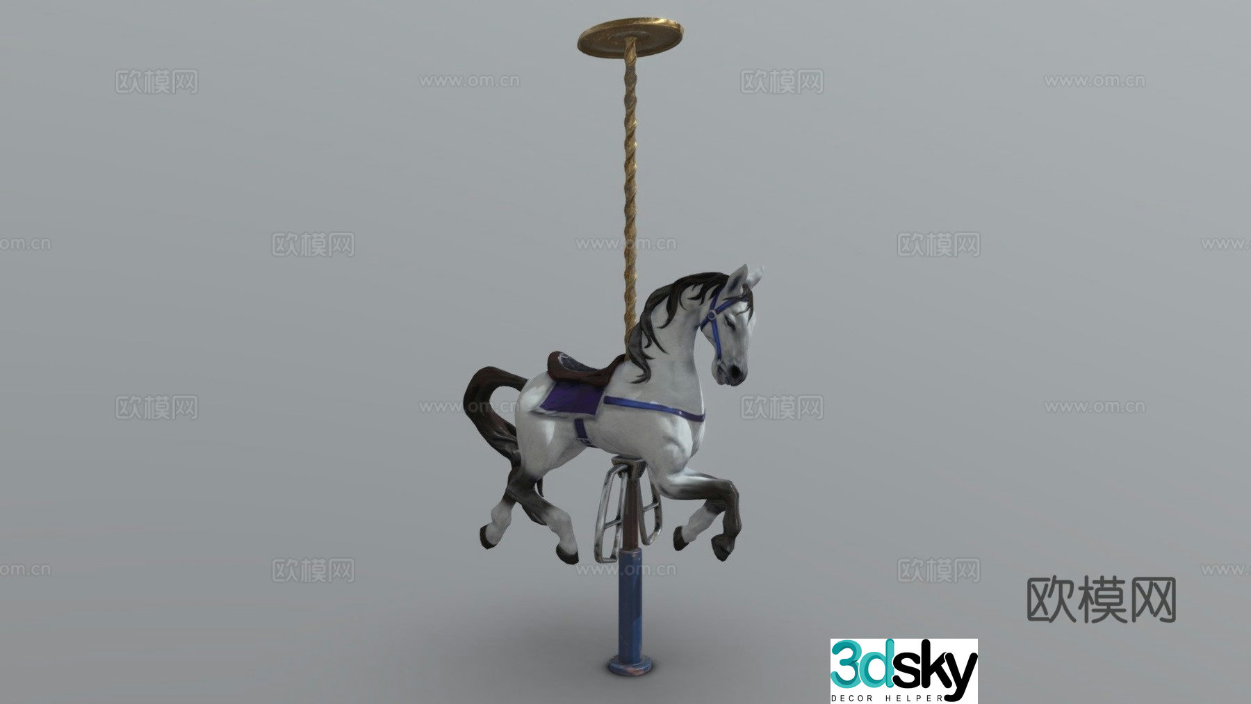 Simple carousel 3d model