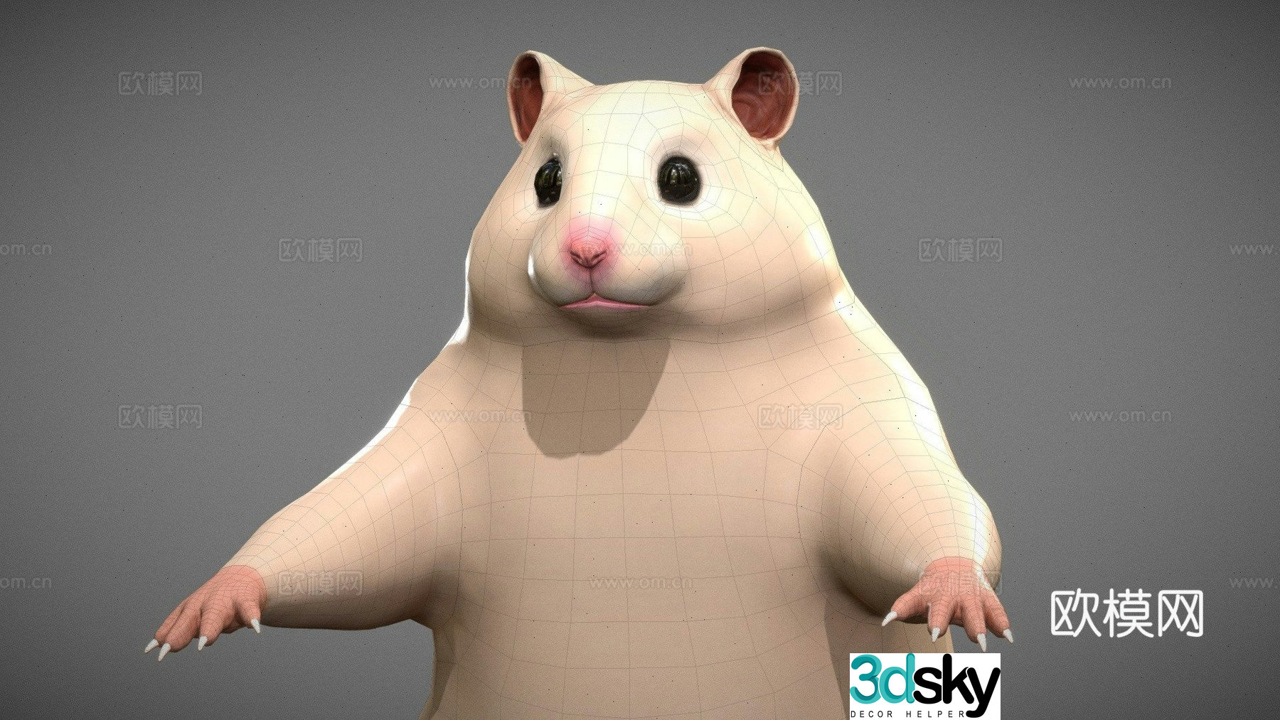 Hamster 3d model