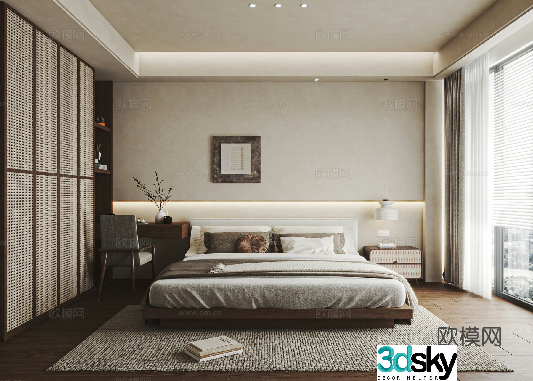 Wasabi Bedroom 3D Model