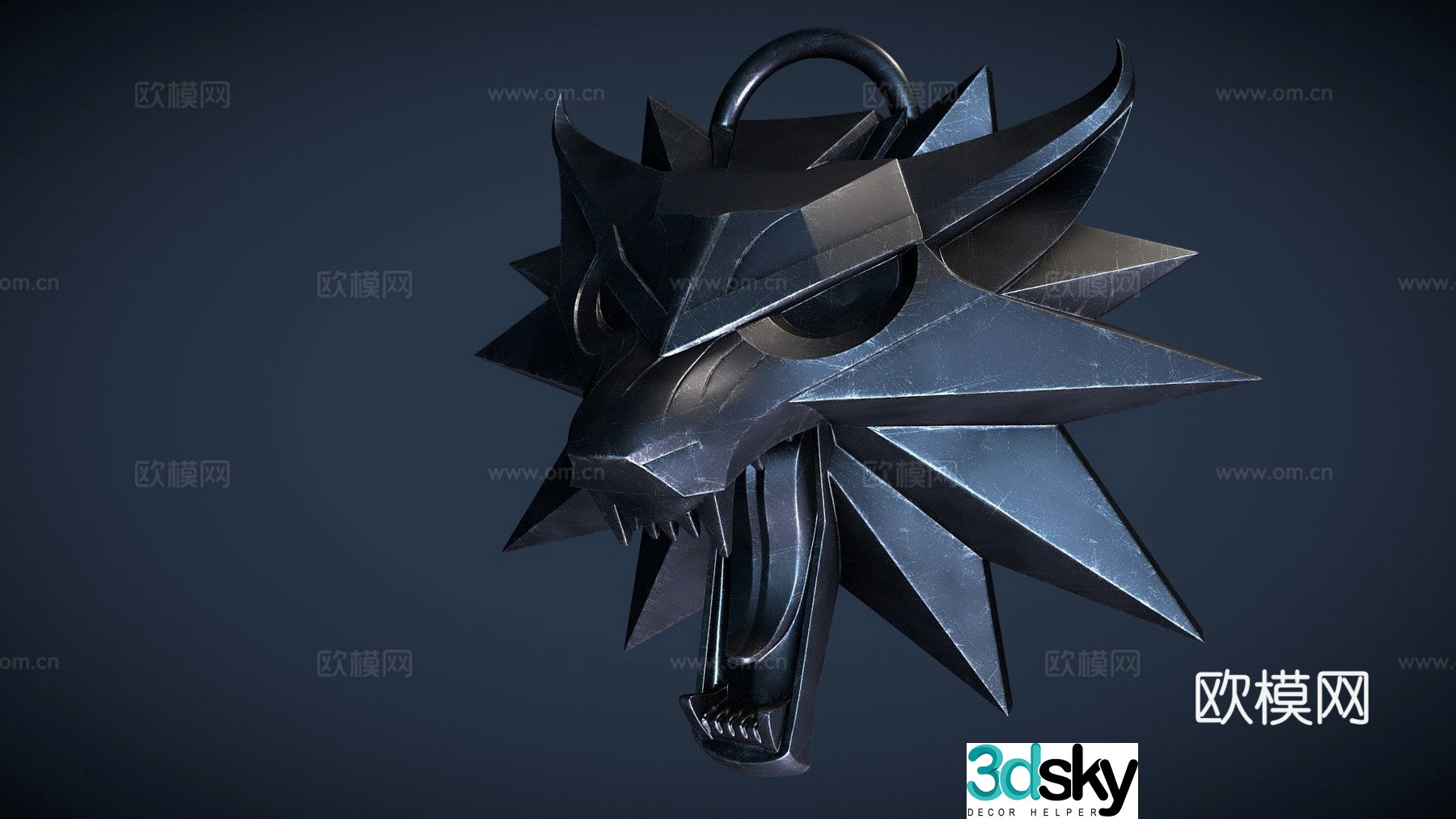 wizard emblem 3d model