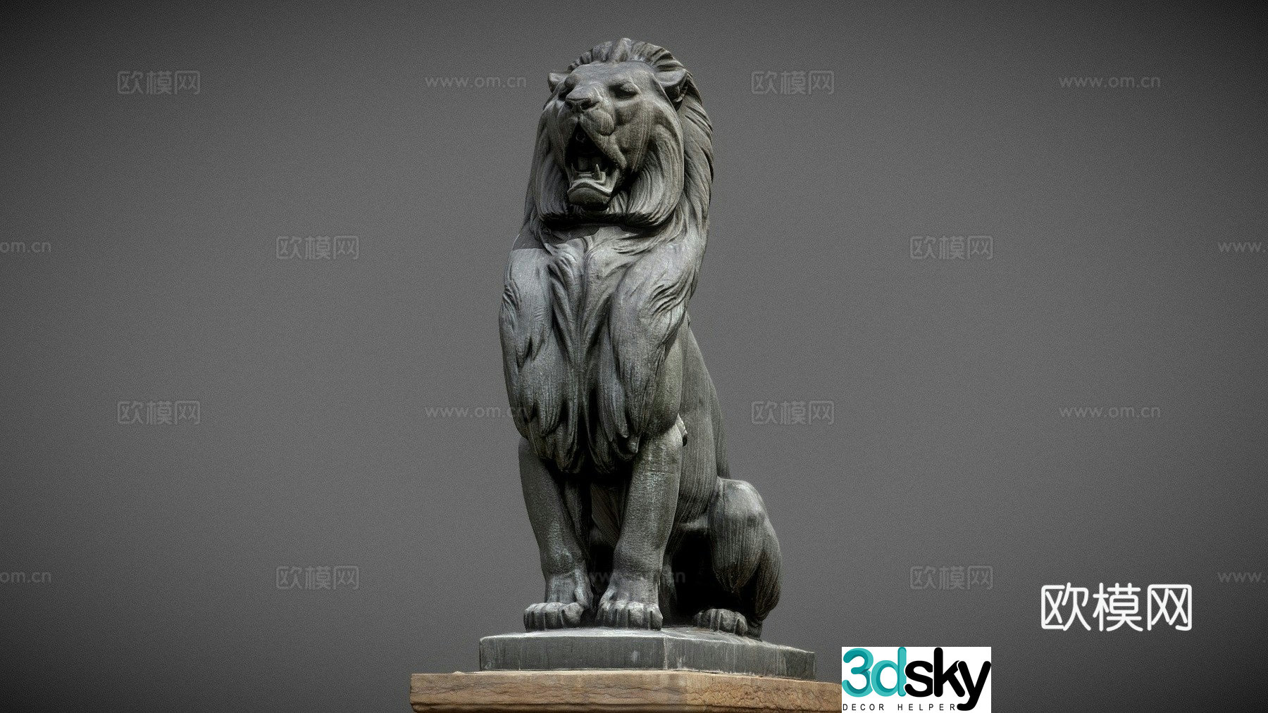 Lion Fountain (1874)(3DSCANFR(sdrn)) 3D Model