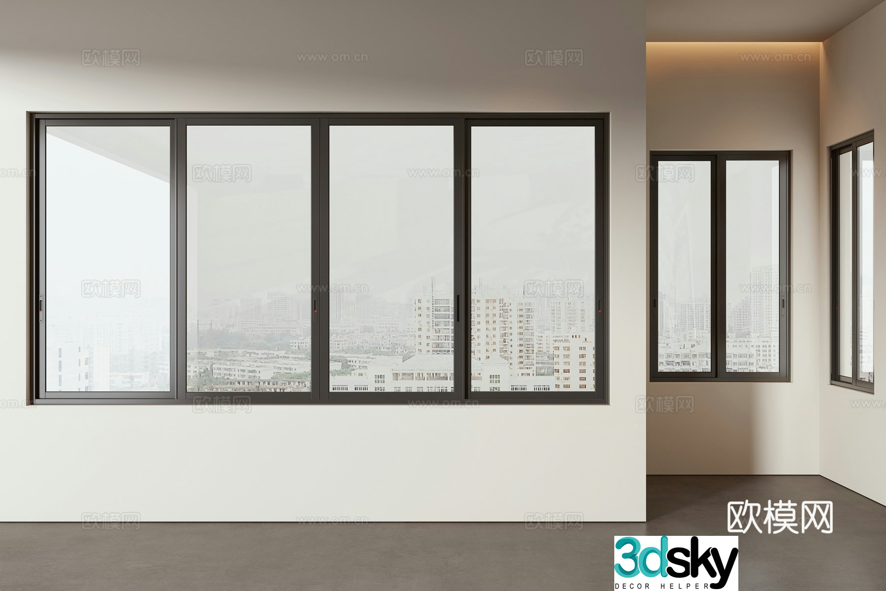 Modern window 3d model