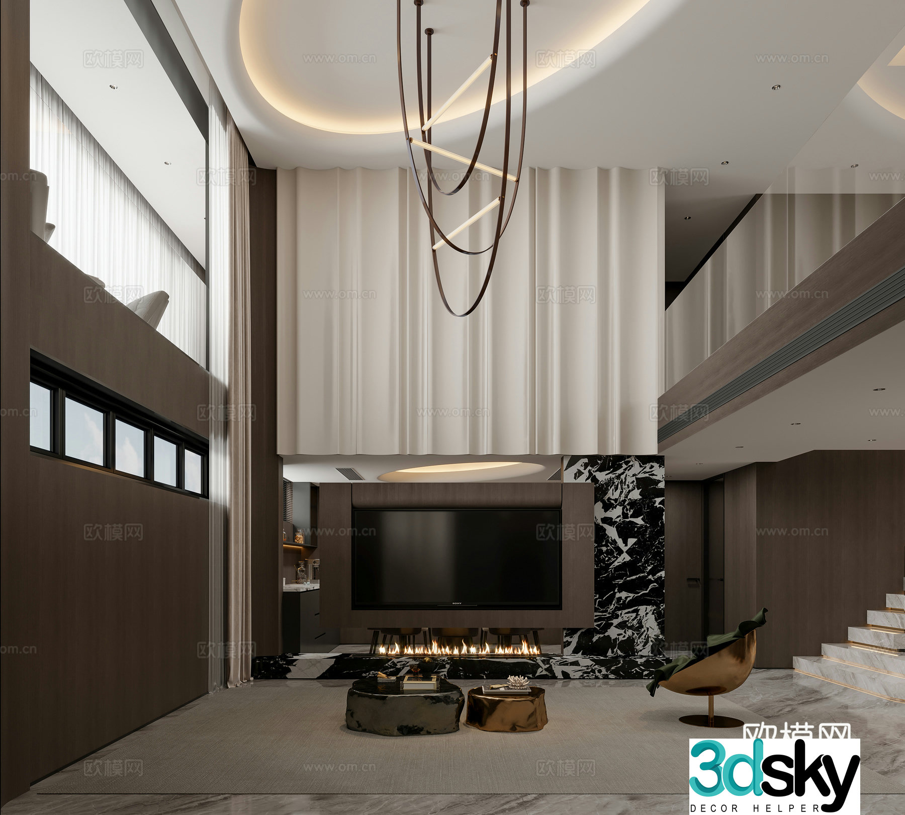 Italian style empty villa 3D model