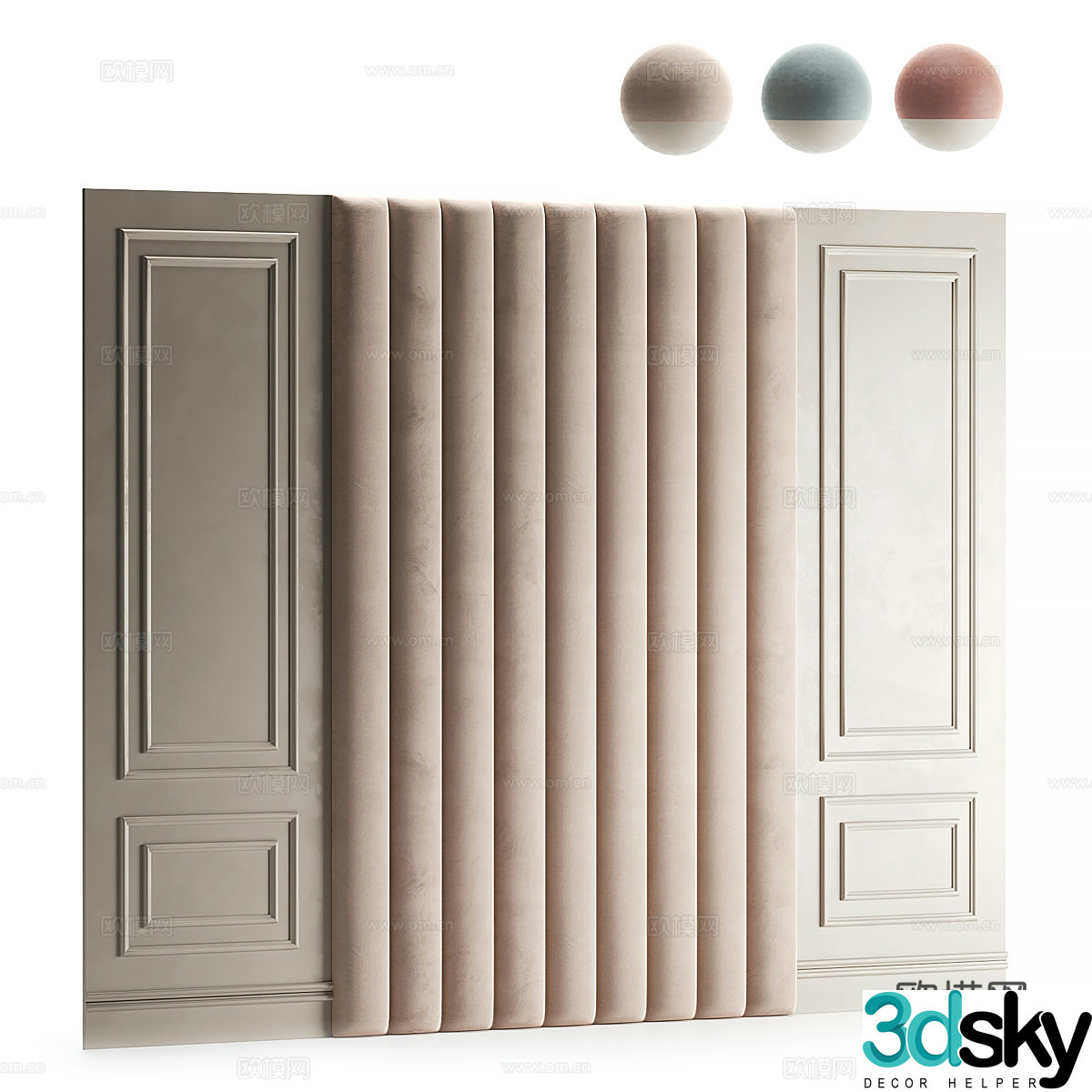 Background wall 3d model