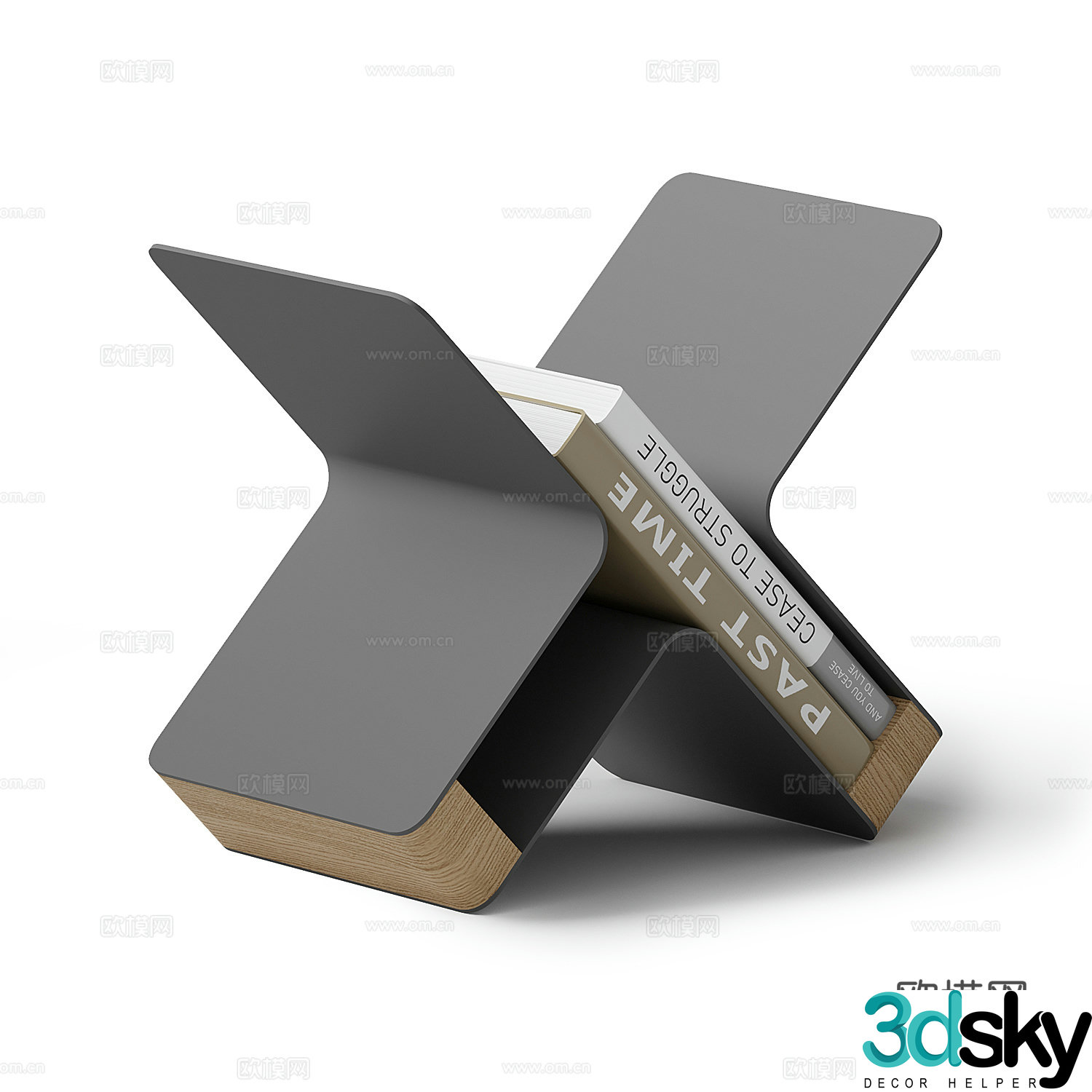 Modern Italian minimalist book clip book 3D model