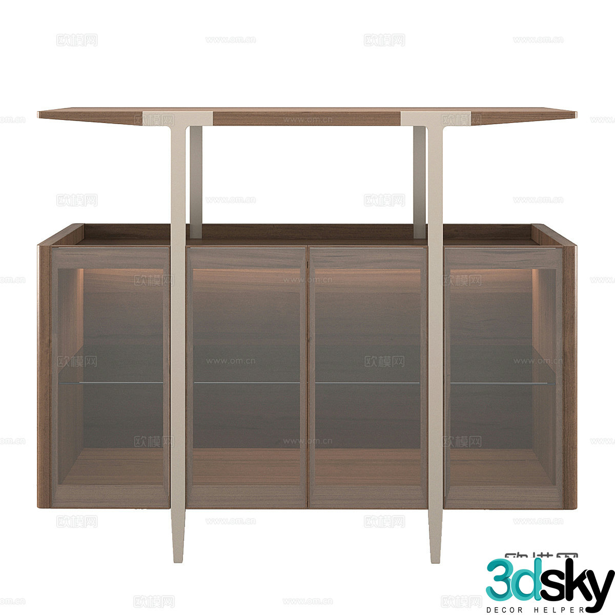 3d model of chest of drawers