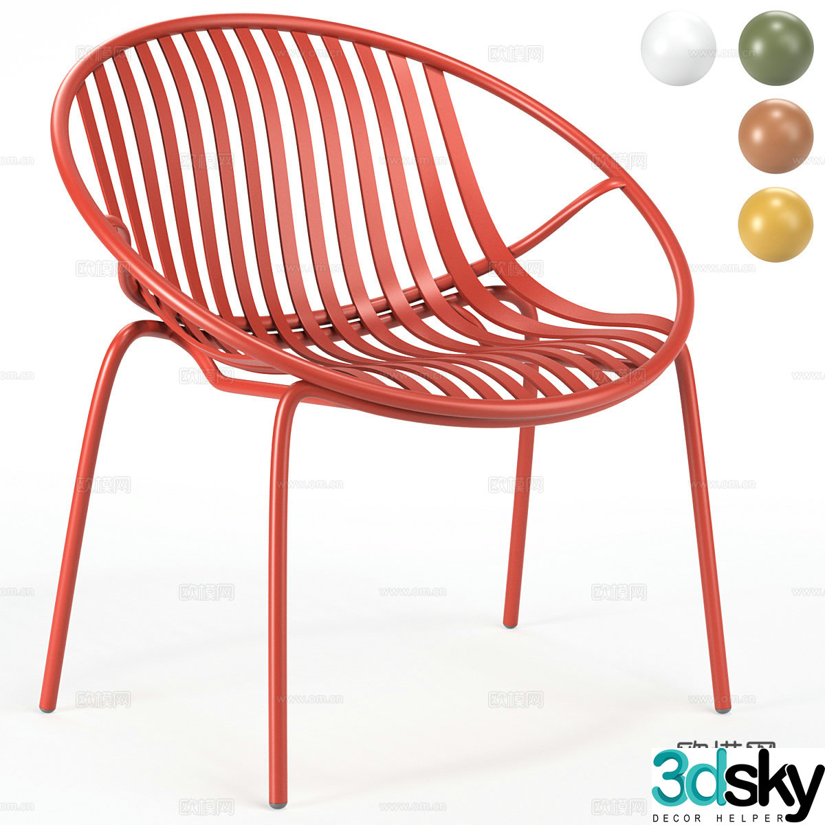 3d model of recliner
