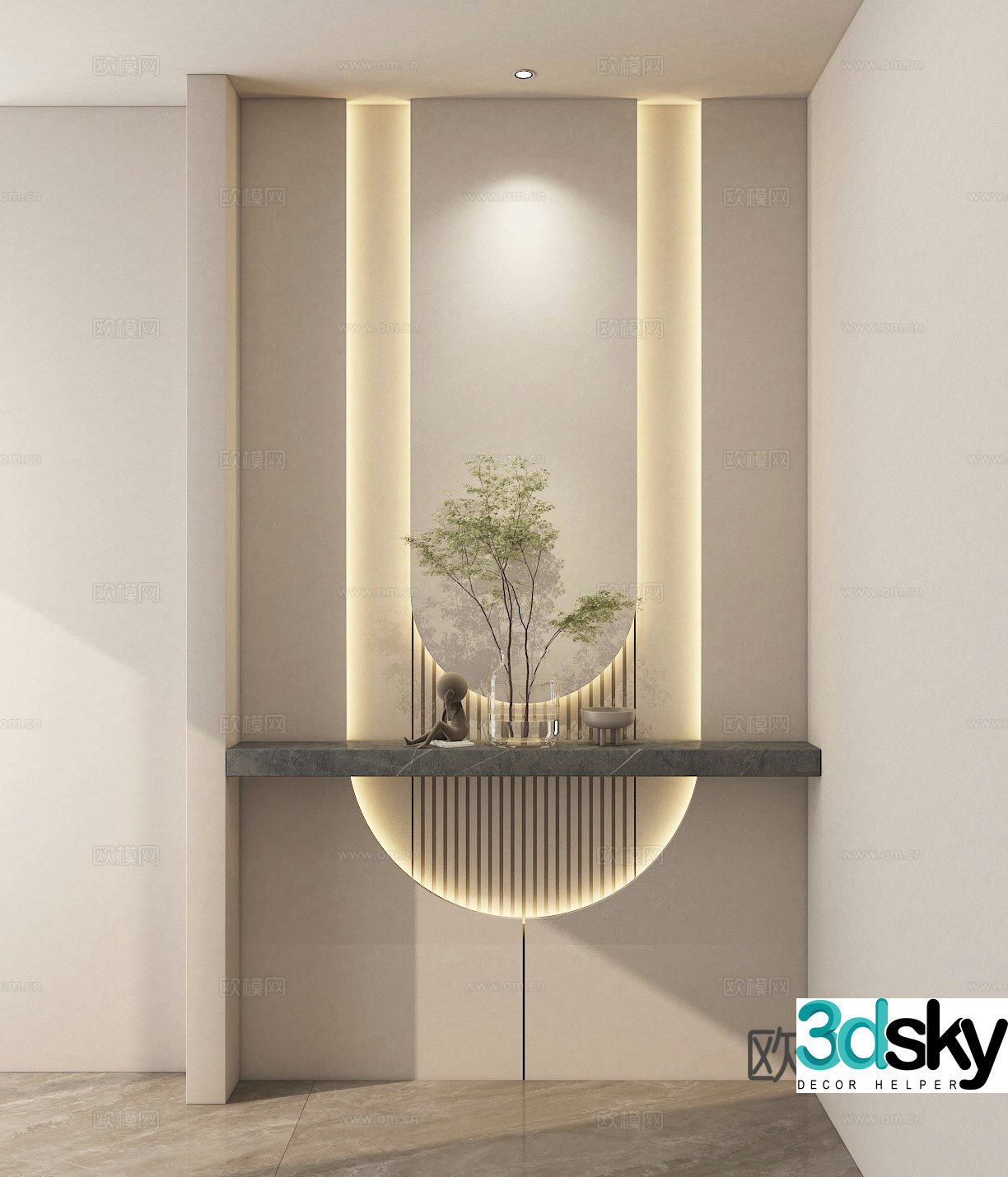 Modern entrance entrance entrance entrance entrance 3D model
