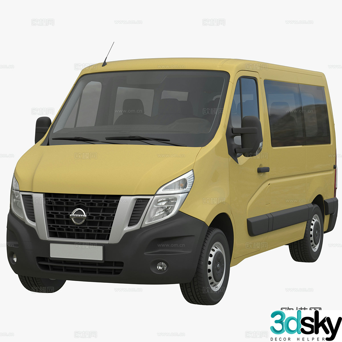 Nissan NV400 minivan 3d model
