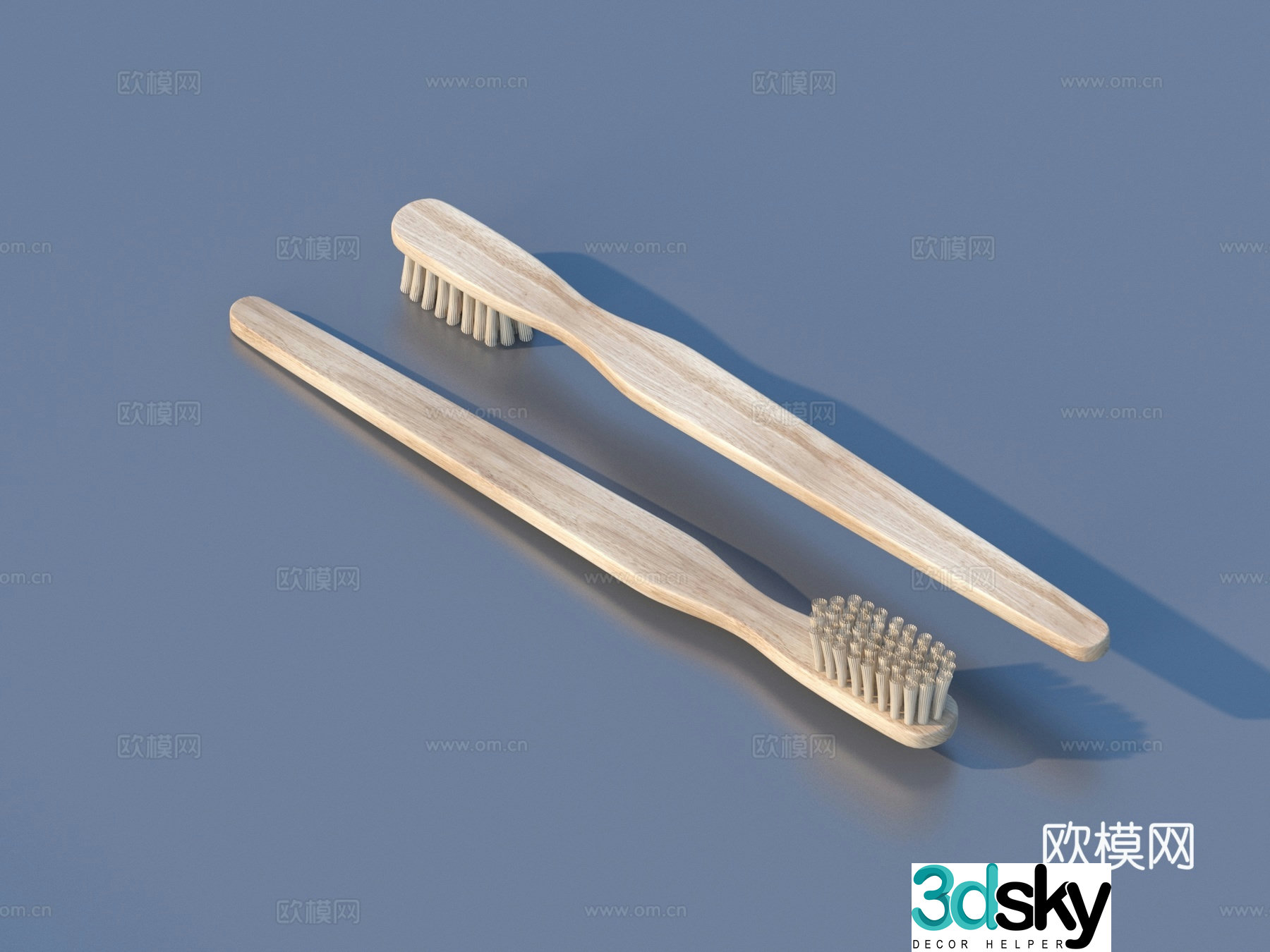 Toothbrush Cleaning Supplies 3D Model