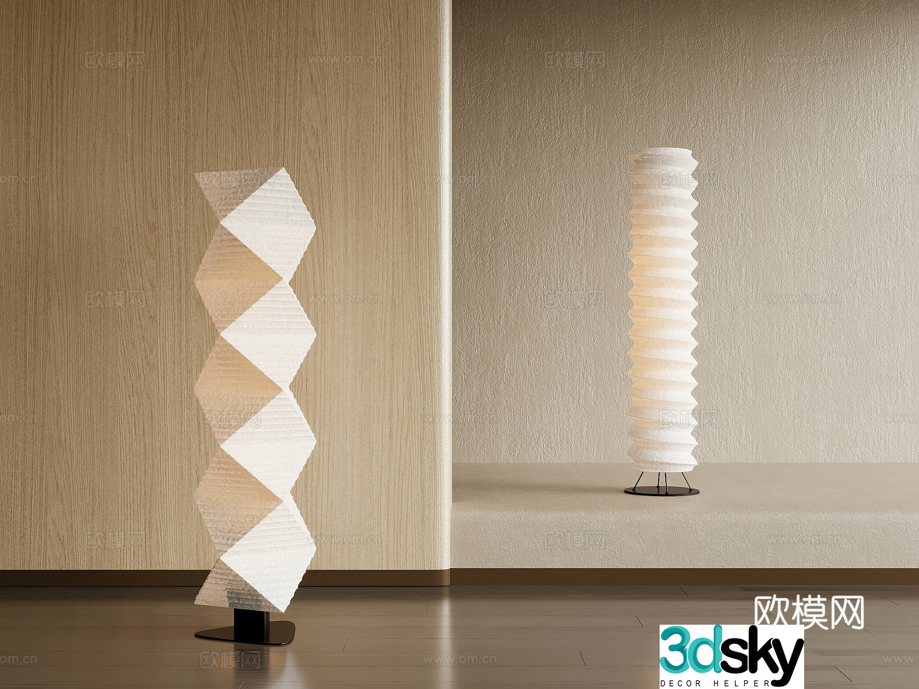 Floor lamp Modern simple floor lamp Art floor lamp 3d model
