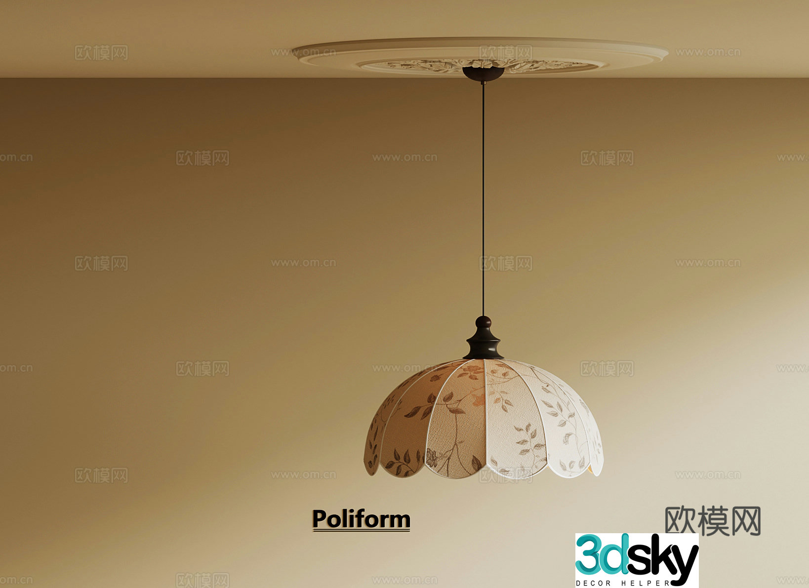 French chandeliers 3d model