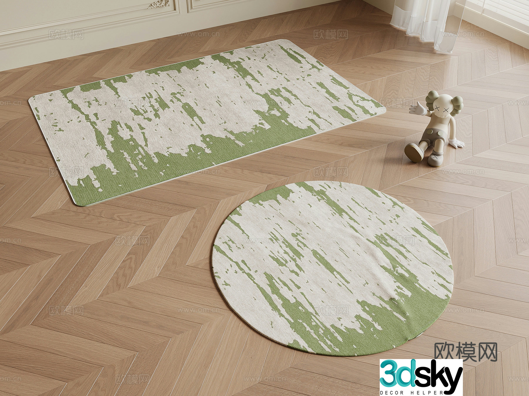 Carpet Modern Carpet Square Carpet Round Carpet 3d Model