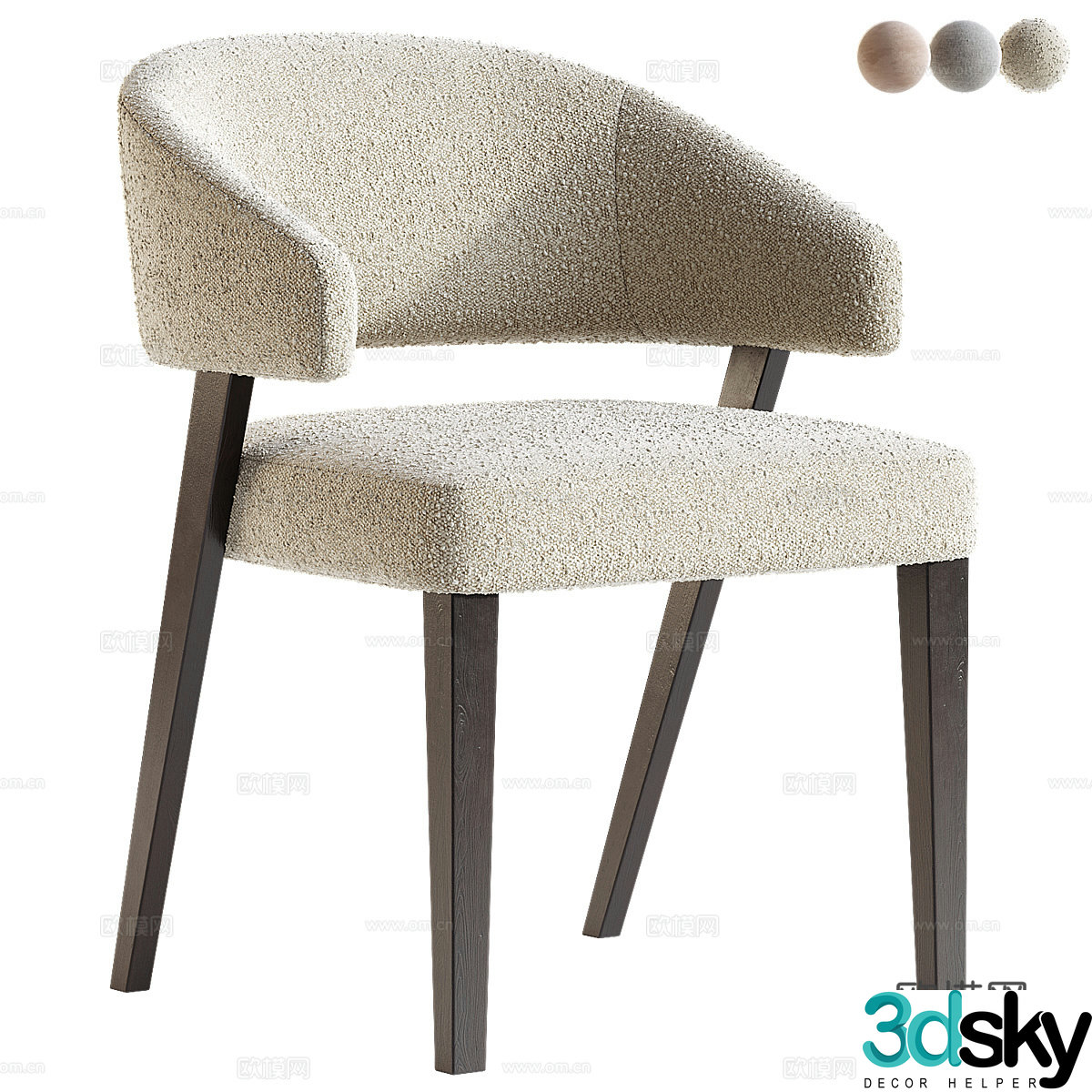 Single chair 3d model