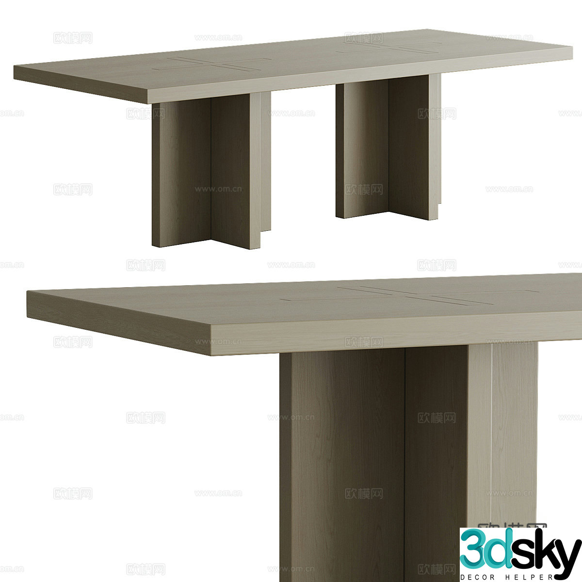 3d model of office desk