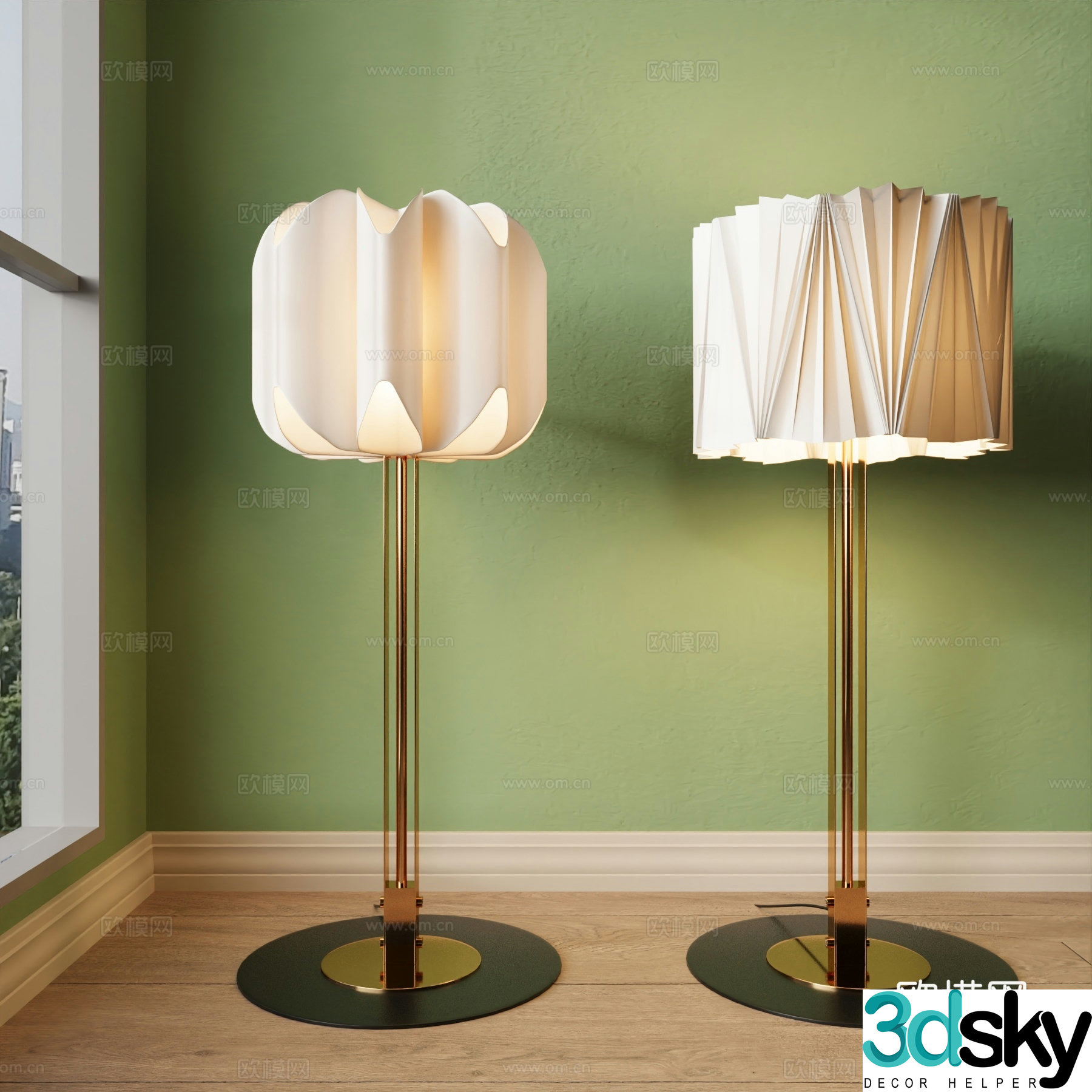 Modern floor lamp decorative floor lamp 3d model