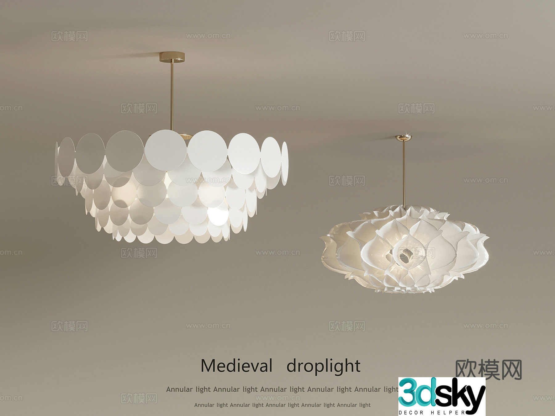 Chandelier French Chandelier 3D Model
