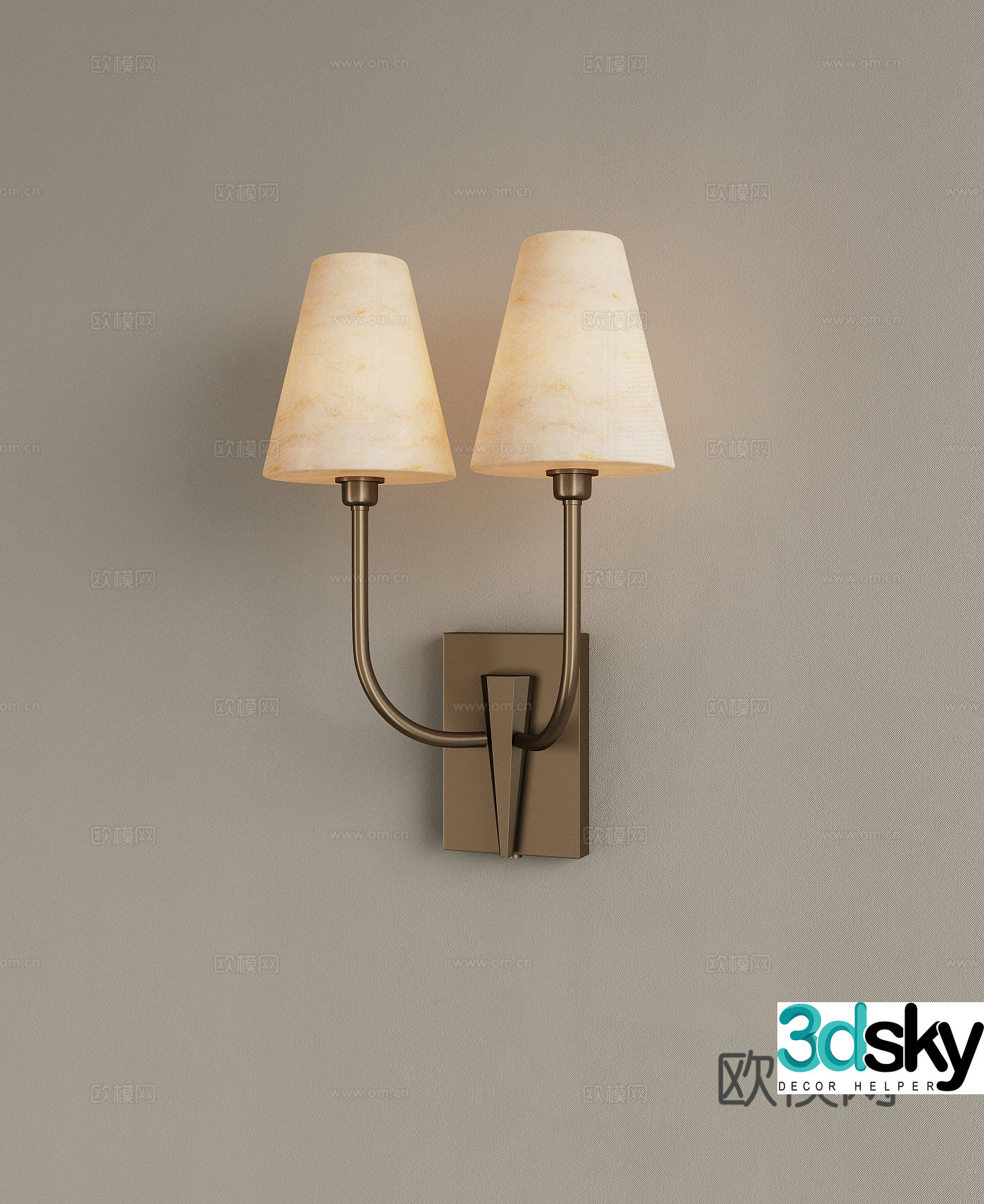 Modern retro wall lamp Metal wall lamp Bedside wall lamp front mirror wall lamp Living room wall lamp 3D model