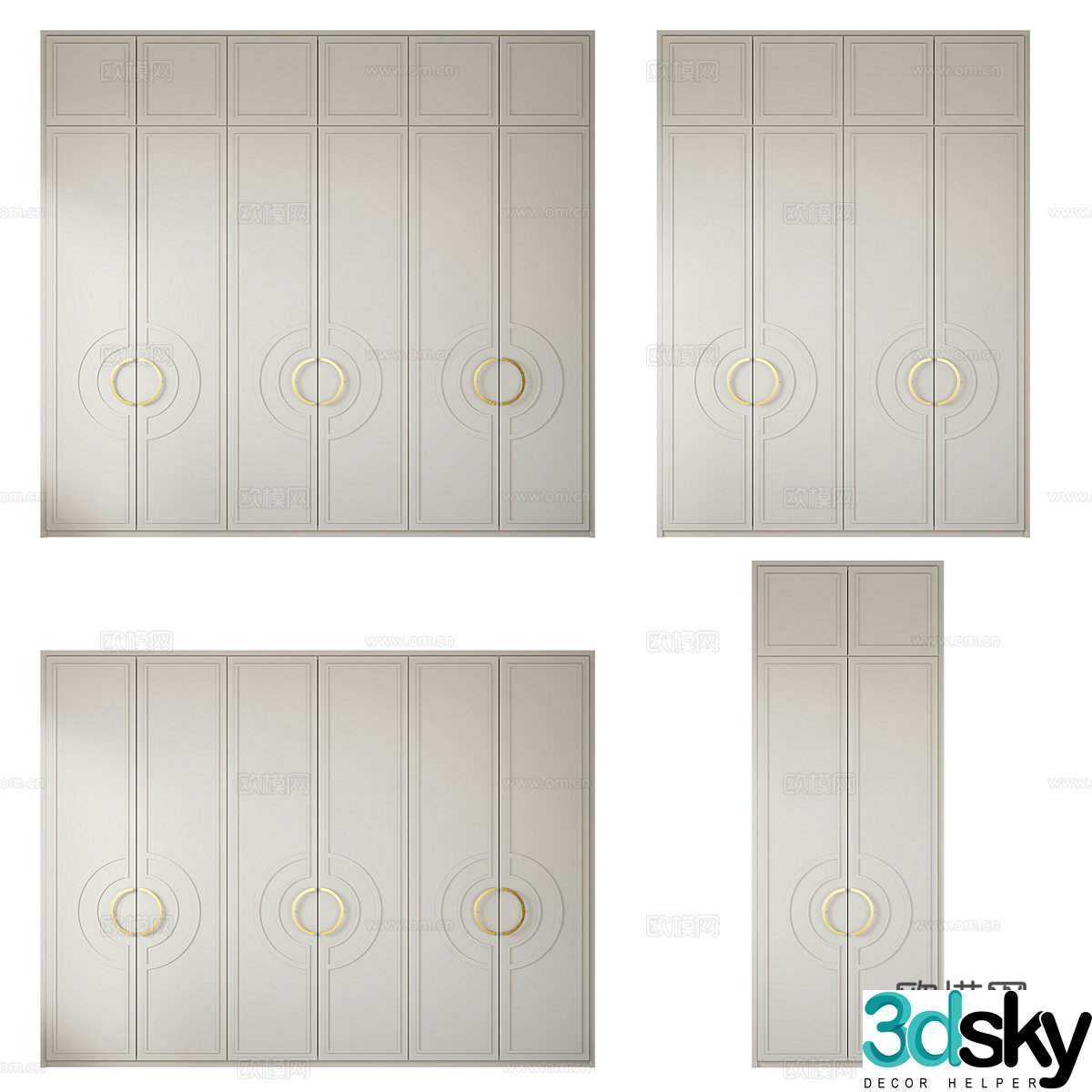 Decorative cabinet 3d model