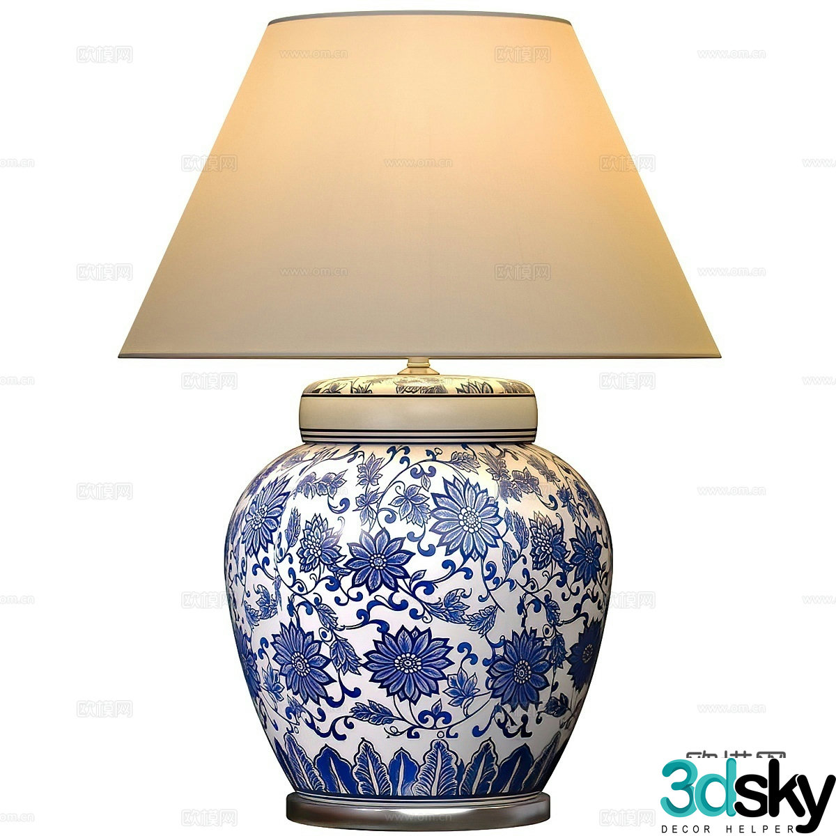 New Chinese desk lamp 3D model