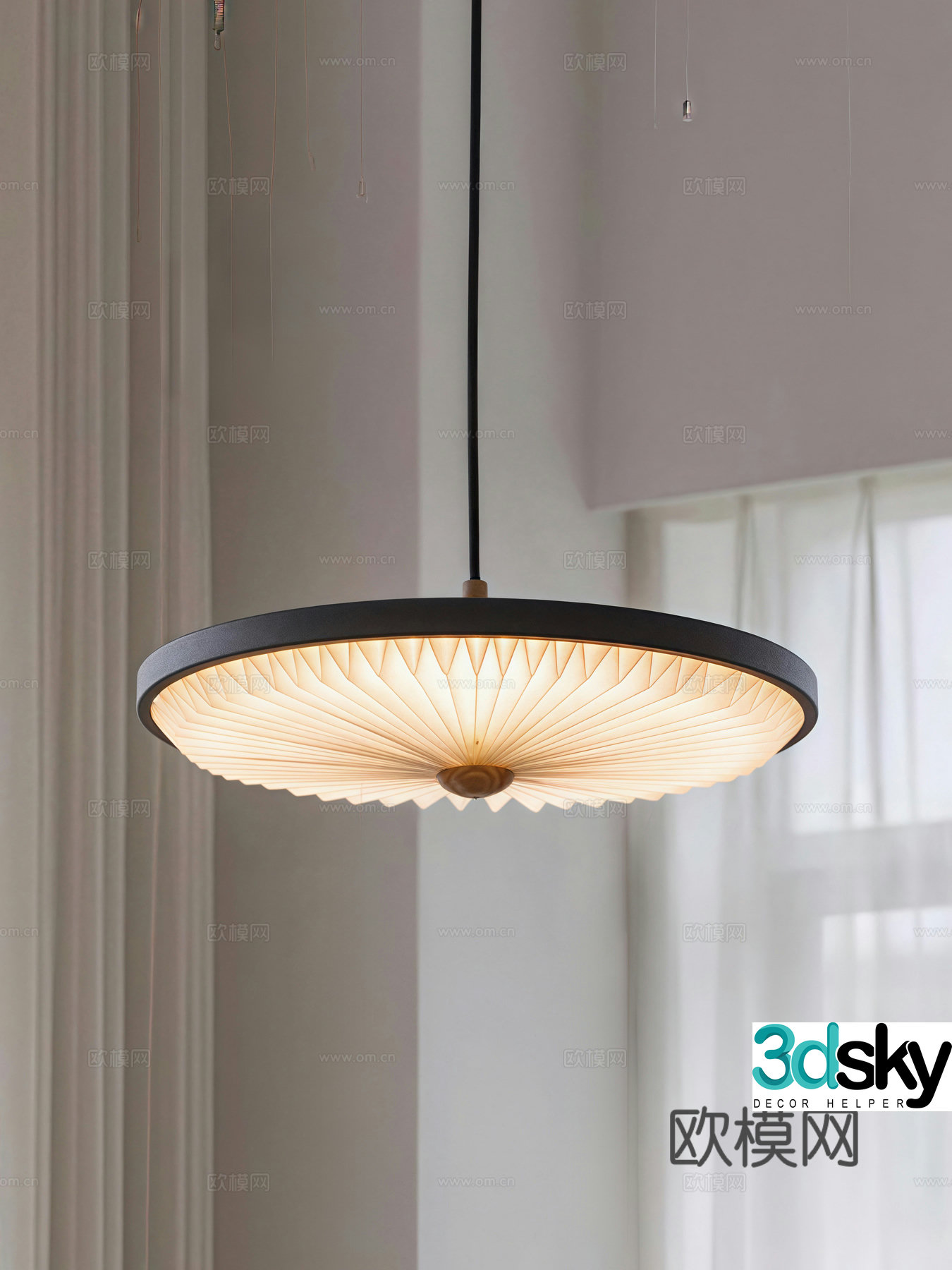 Modern restaurant chandeliers decorative lights 3d model
