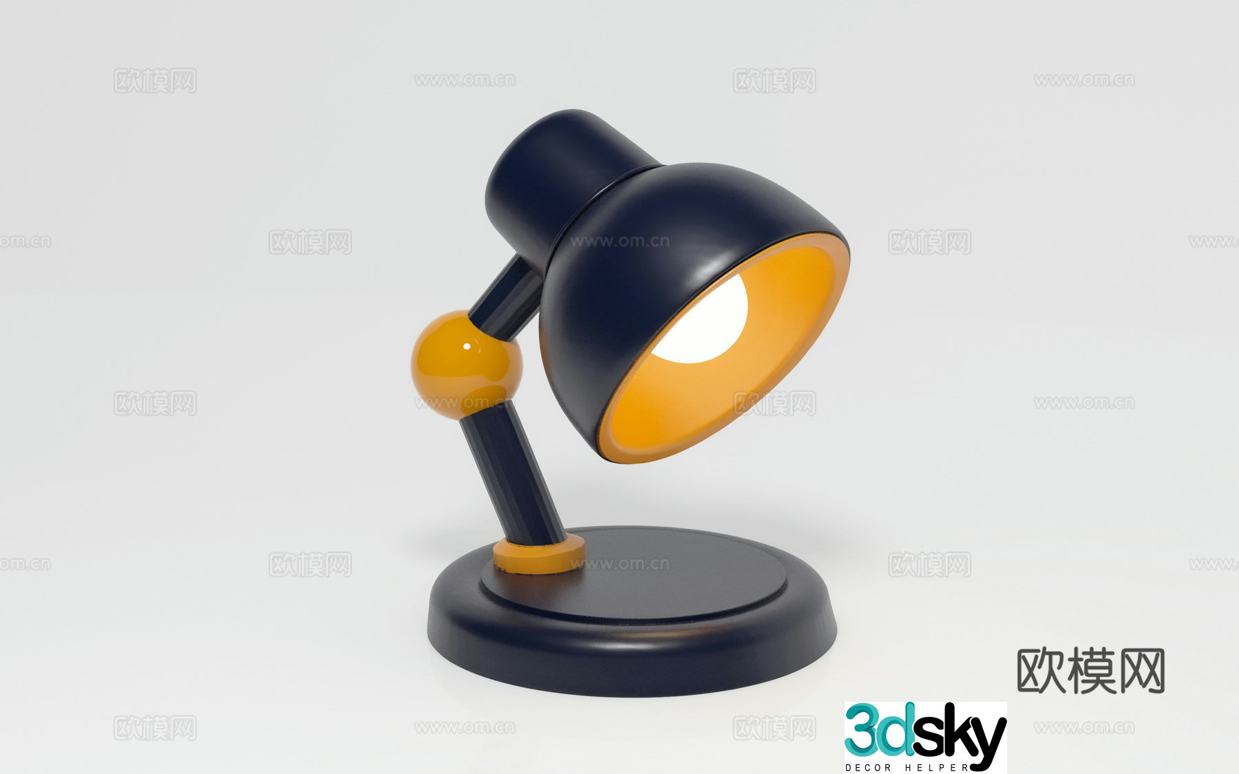 Cartoon desk lamp cartoon style cartoon ornaments lamp accessories ornaments decoration creative abstract beauty 3d model