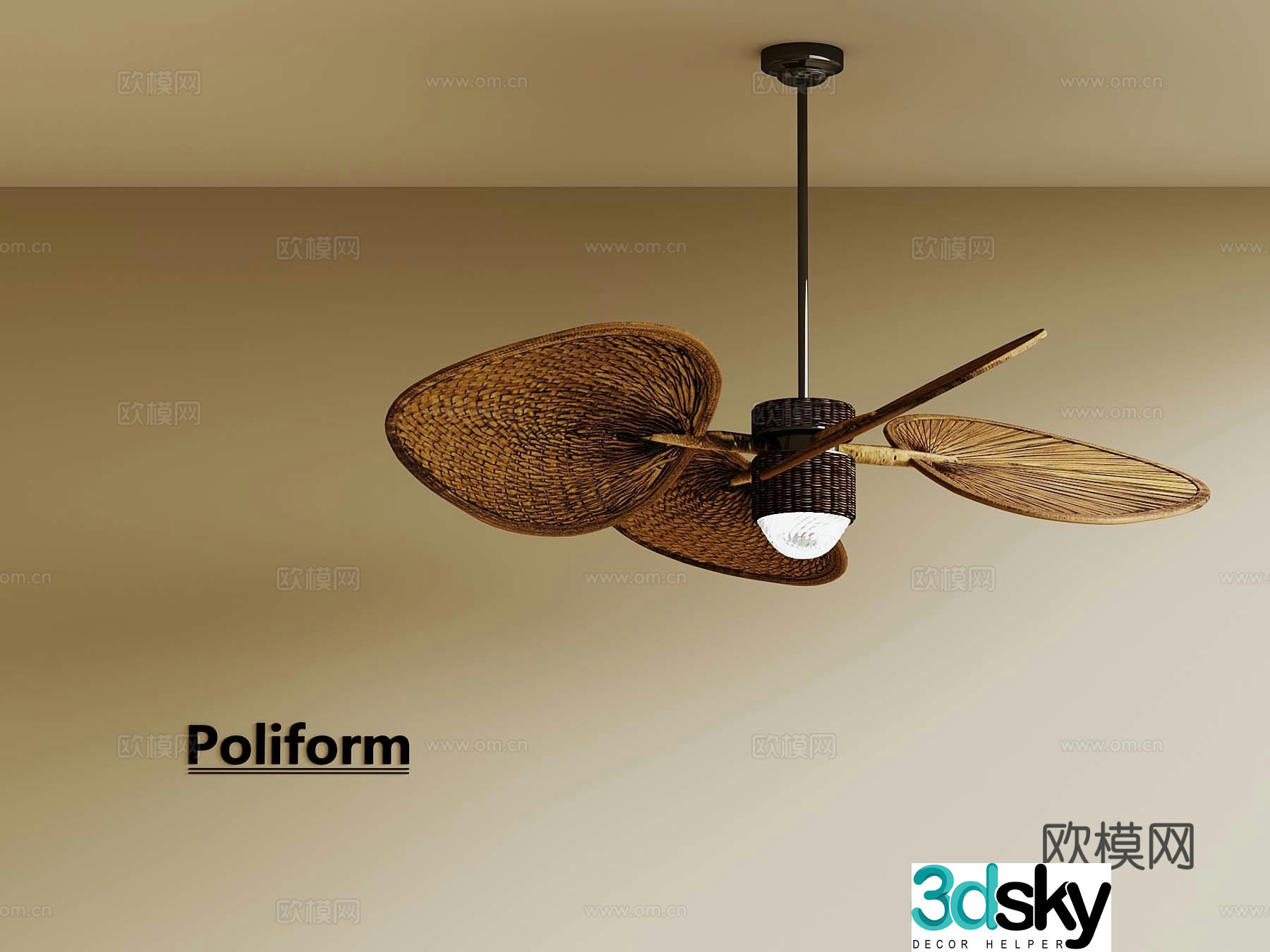 Wasabi Fan Light 3D Model