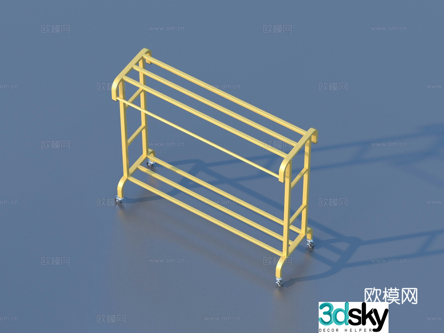 Storage rack iron rack metal rack 3D model