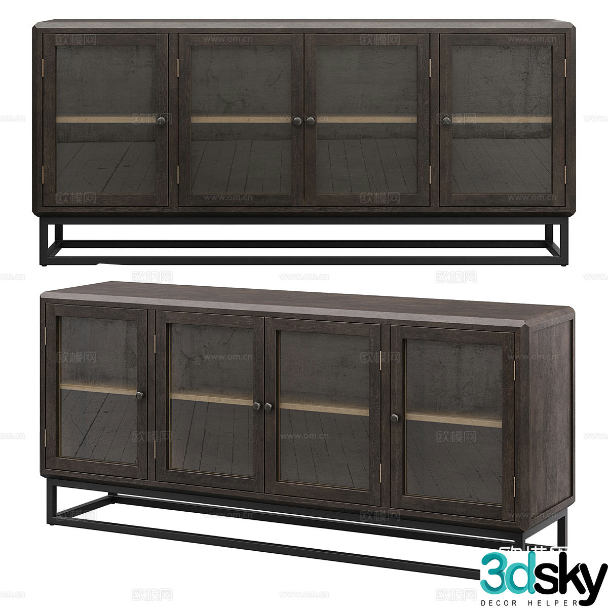 Modern simple TV cabinet TV cabinet Simple TV cabinet Low cabinet Decorative cabinet 3D model