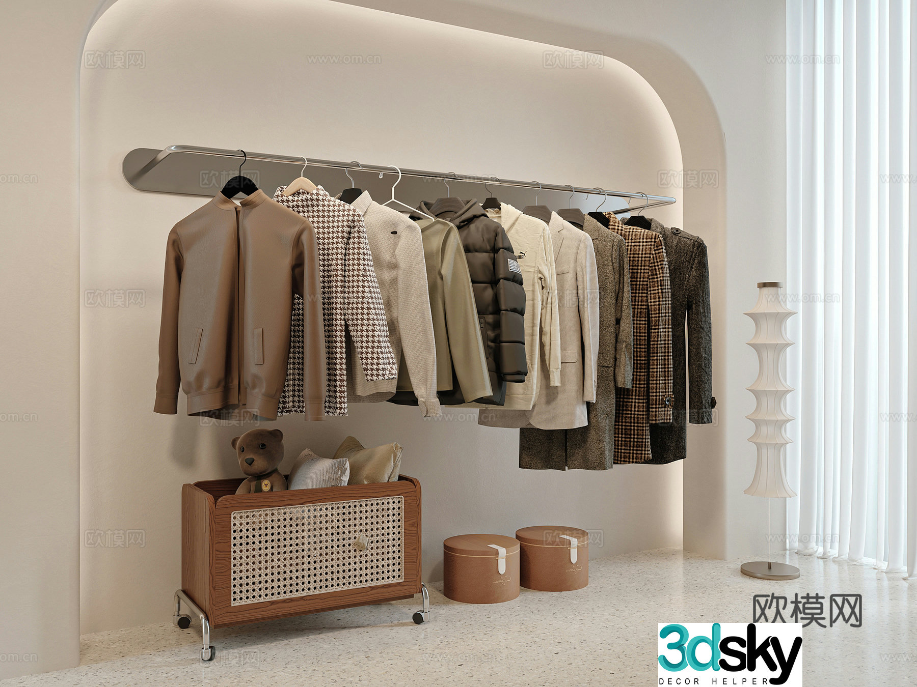 Modern clothes 3d model