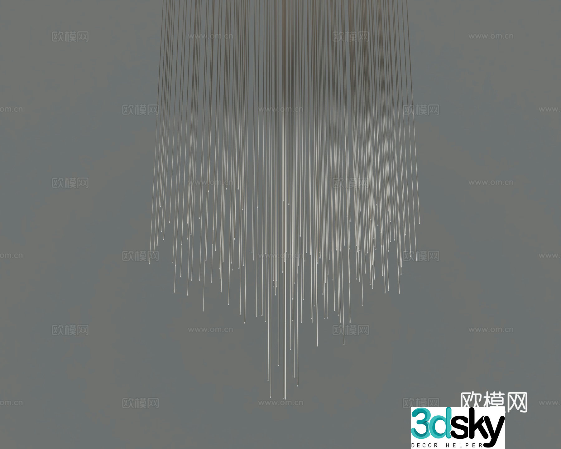Modern chandelier 3d model
