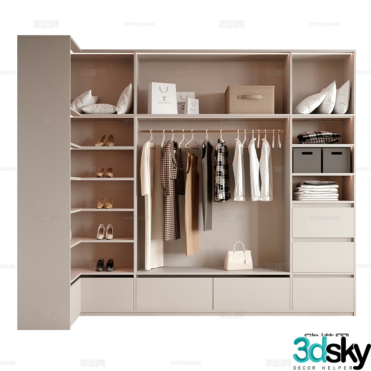 Side cabinet 3D model