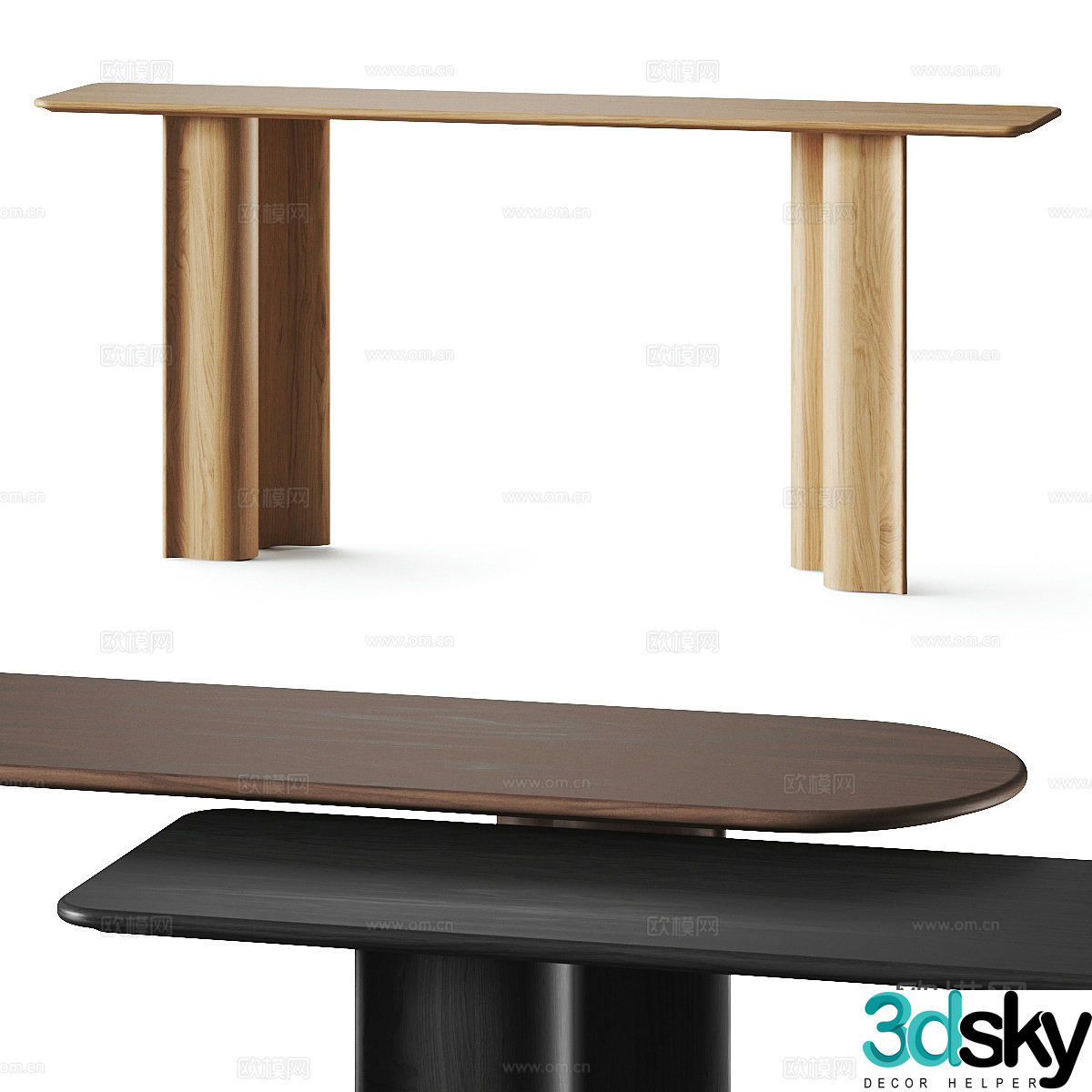Modern Italian light luxury end viewing platform 3D model