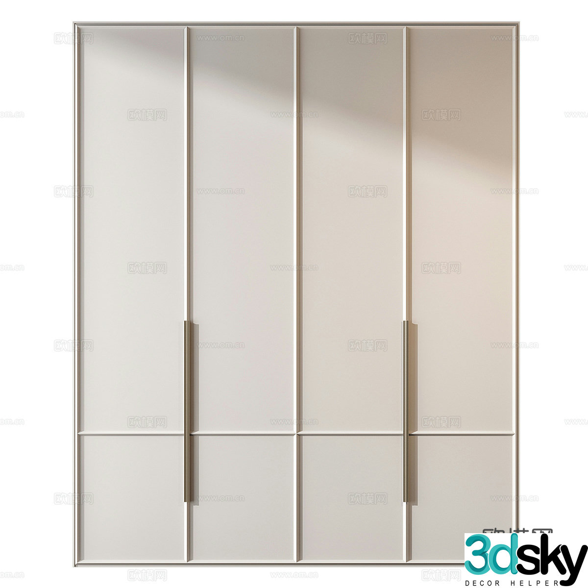 Modern minimalist wardrobe 3d model