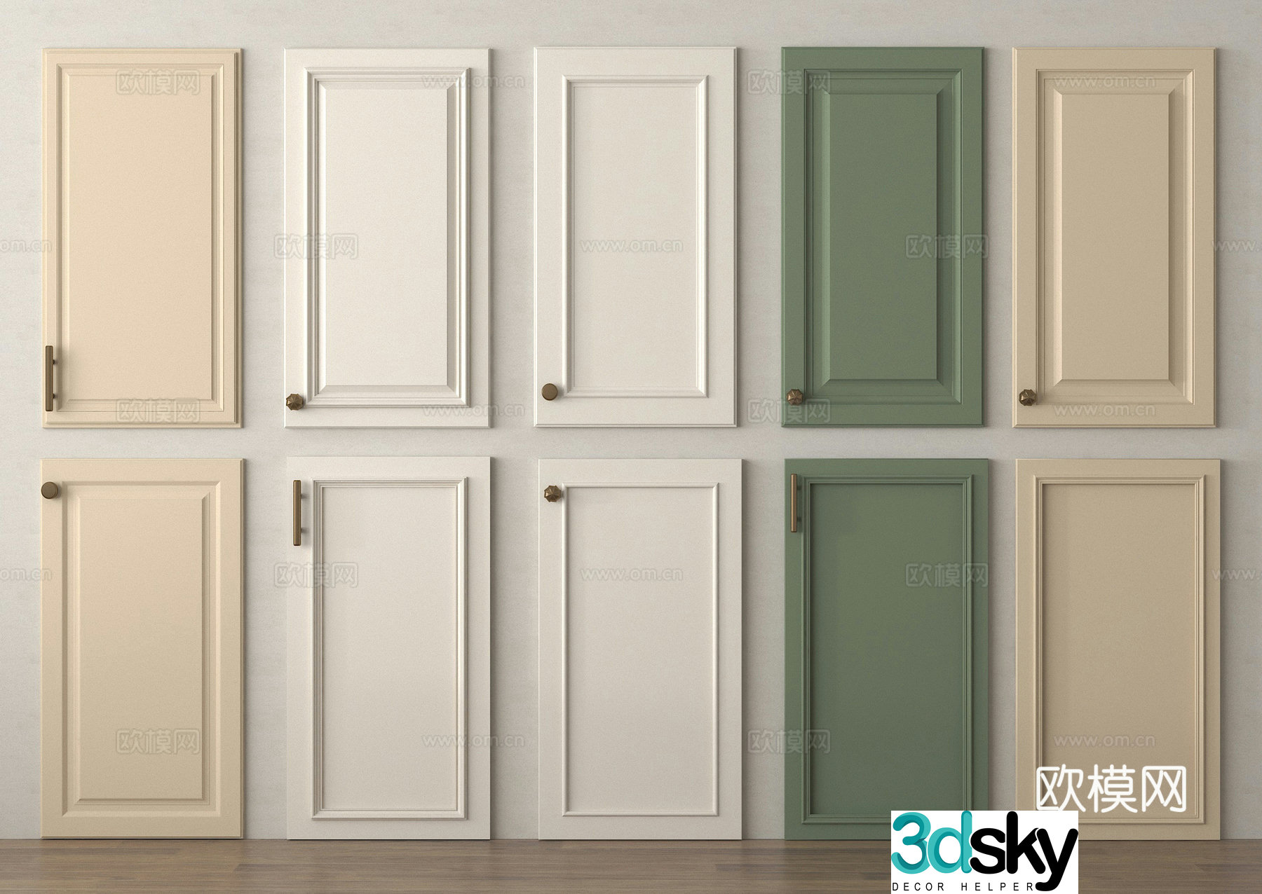 Cabinet door cabinet door panel 3D model