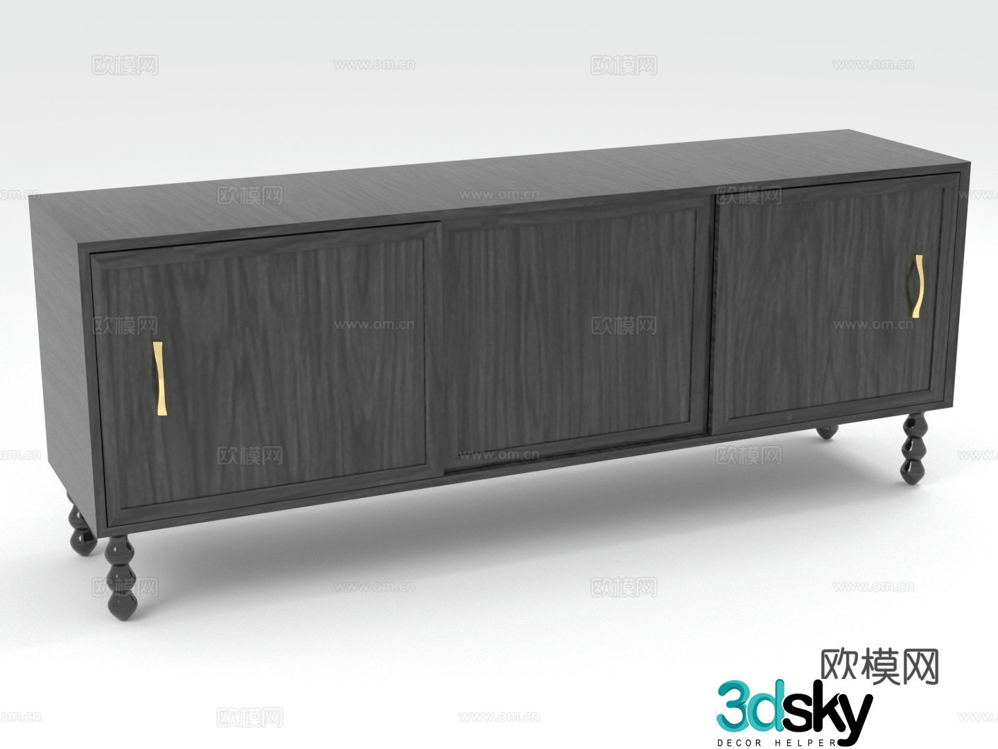 Wooden cabinet low cabinet storage cabinet TV cabinet cabinet 3d model