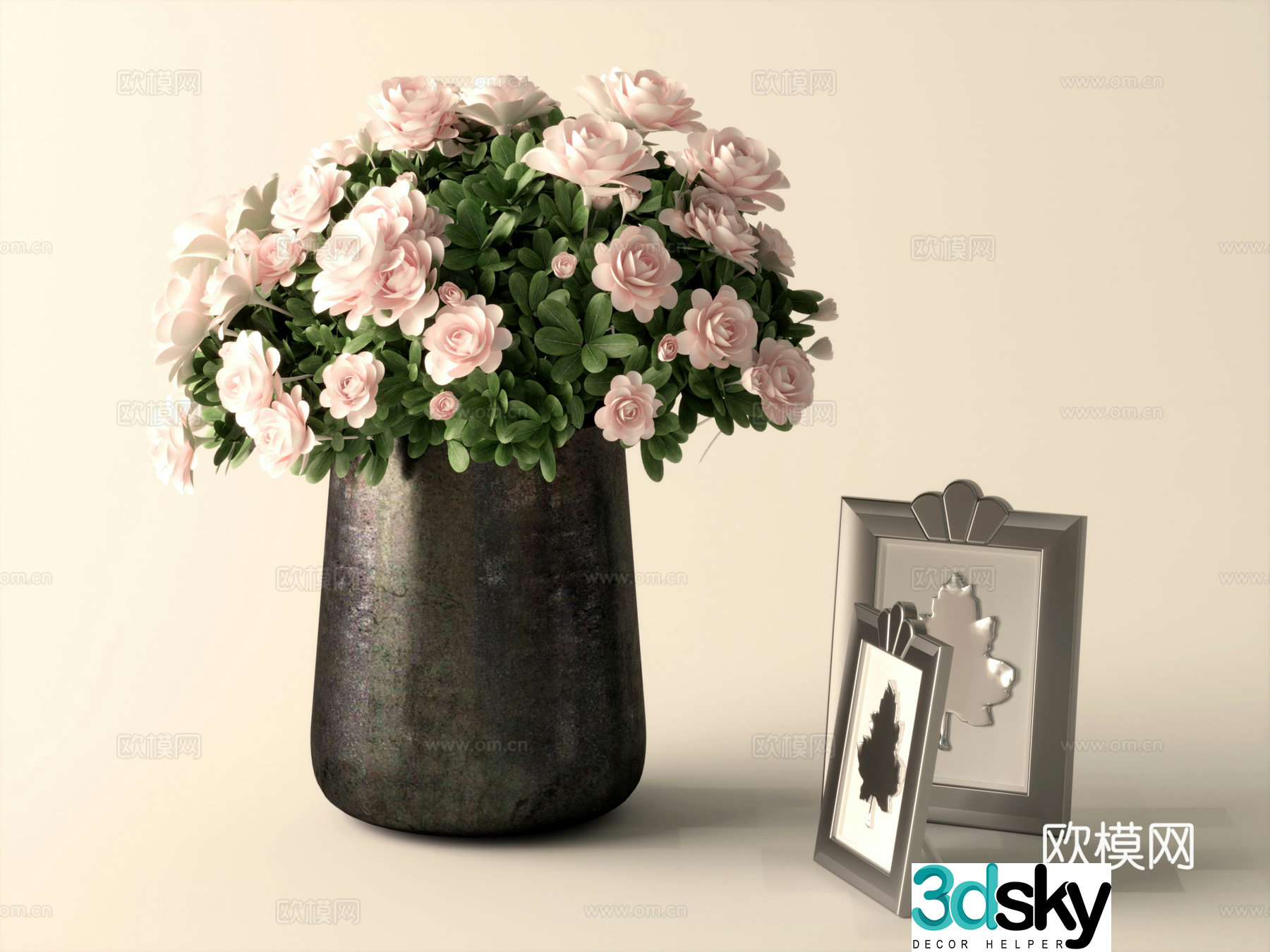Modern flower 3d model